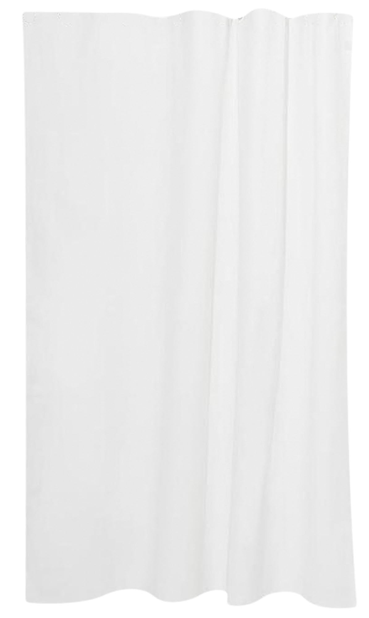 Luxuriöser Duschvorhang aus belgischem Leinen, wasserdicht, schimmelfest, handgefertigt in Italien, stilvolle Edelstahlösen.