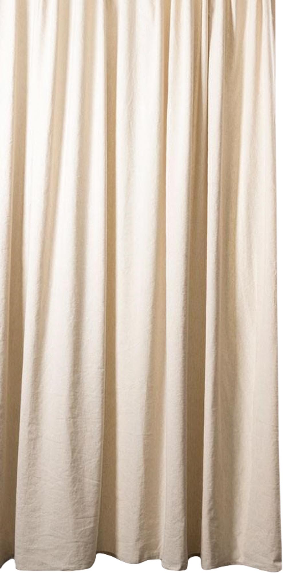 Baumwollvorhang Belize in Creme präsentiert im Onlineshop von KAQTU Design AG. Vorhang ist von ZigZagZurich