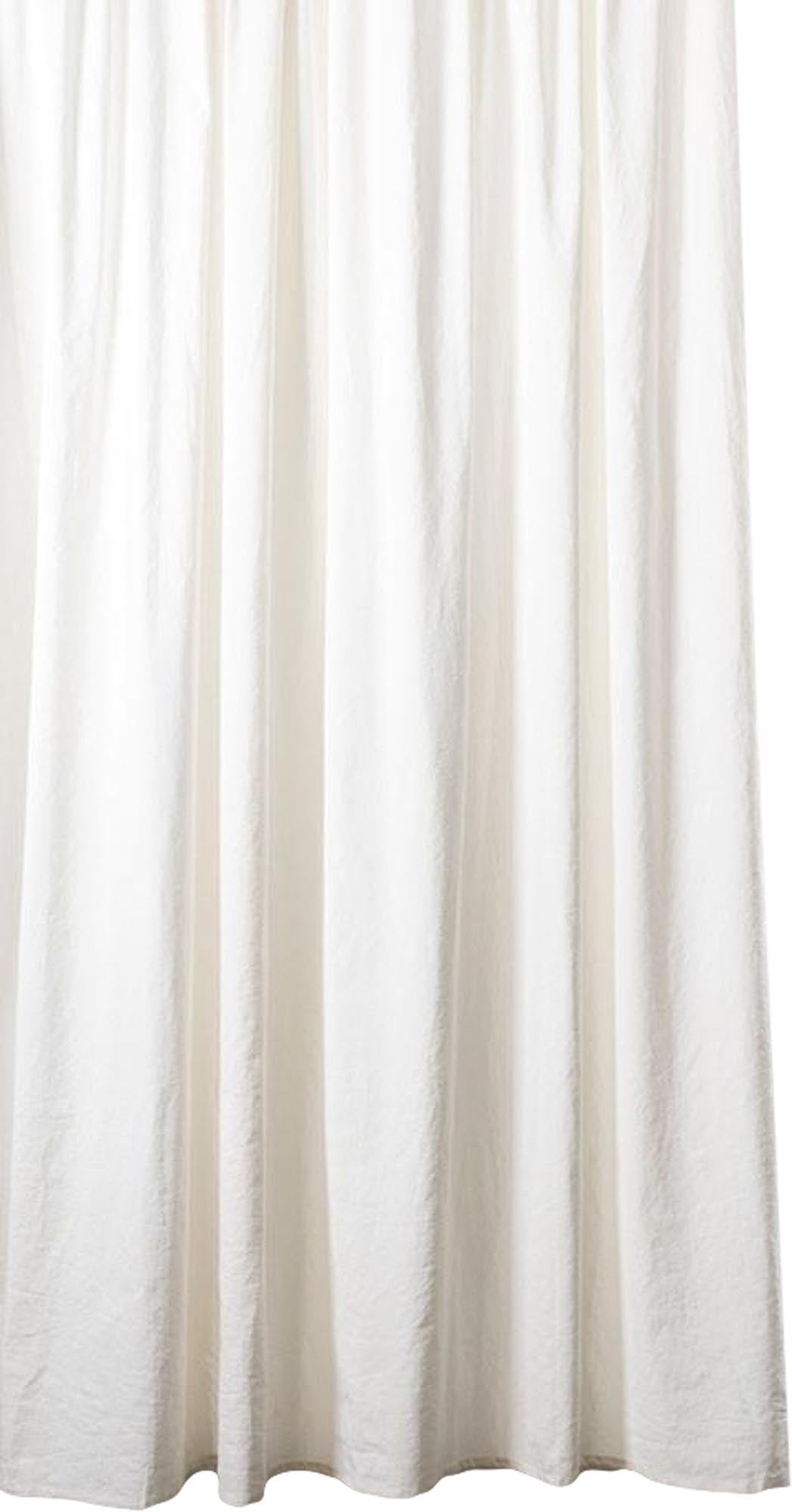 Baumwollvorhang Belize in Weiss präsentiert im Onlineshop von KAQTU Design AG. Vorhang ist von ZigZagZurich