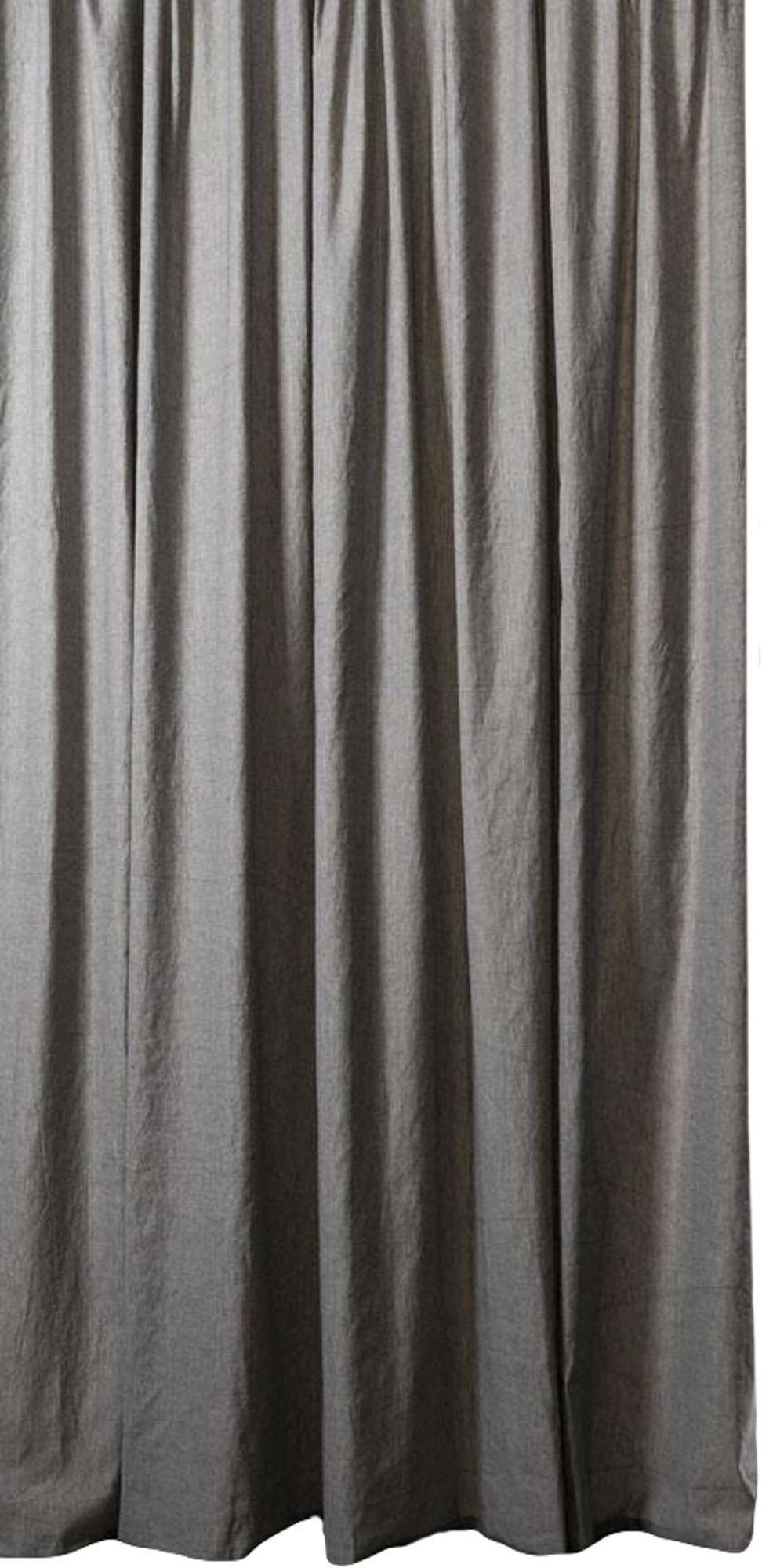 Baumwollvorhang Belize in Steingrau / Sand präsentiert im Onlineshop von KAQTU Design AG. Vorhang ist von ZigZagZurich
