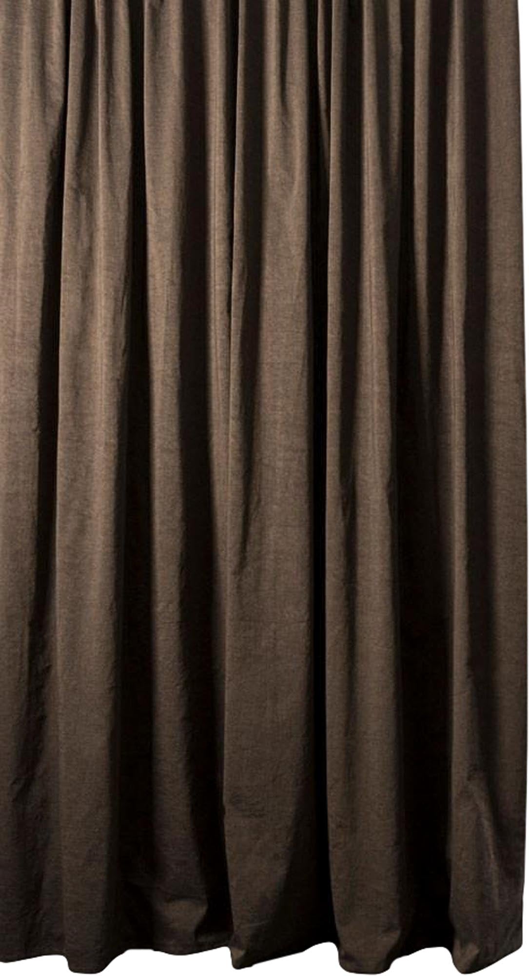 Baumwollvorhang Belize in Braun / Schwarz präsentiert im Onlineshop von KAQTU Design AG. Vorhang ist von ZigZagZurich