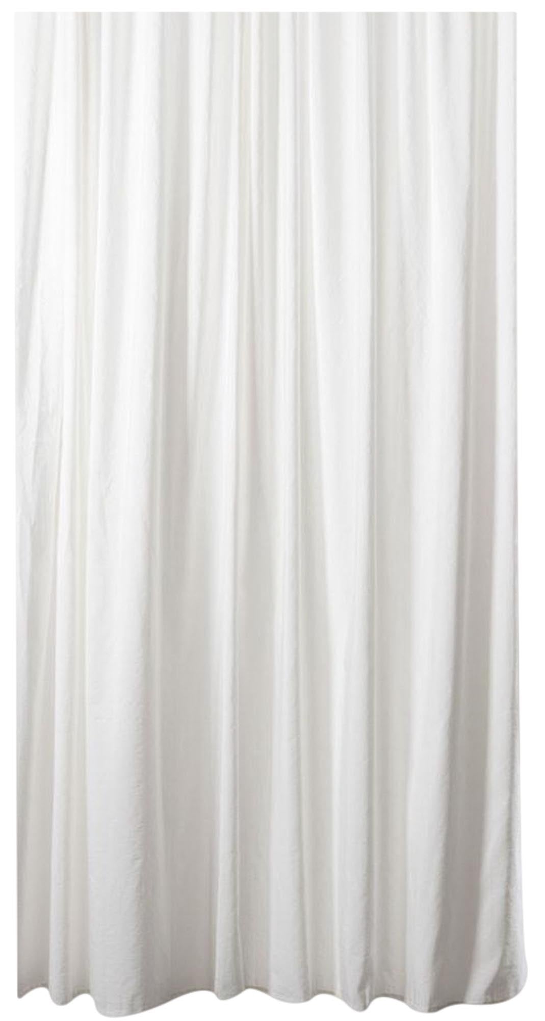 Baumwoll & Leinenvorhang Azura in Weiss präsentiert im Onlineshop von KAQTU Design AG. Vorhang ist von ZigZagZurich