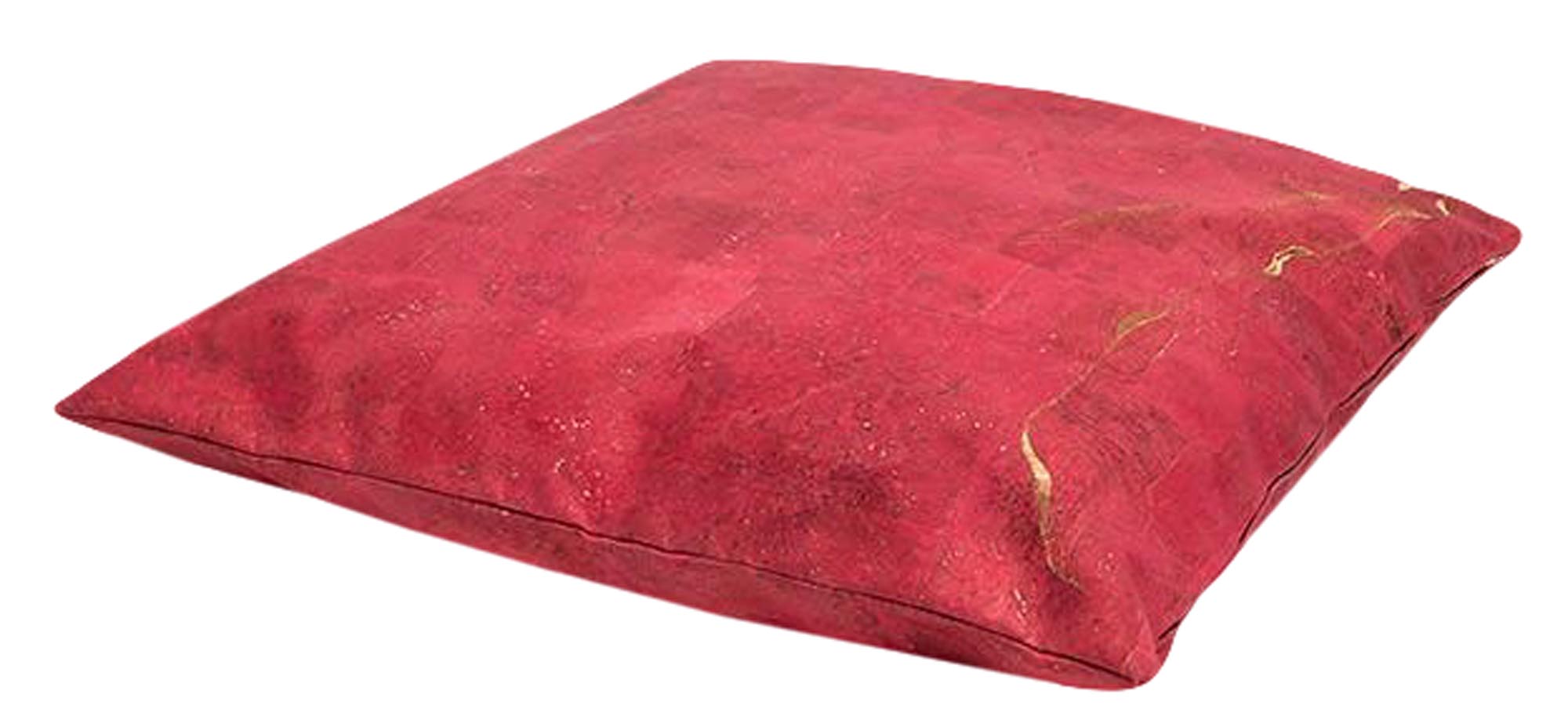 Handgefertigter Kork-Kissenbezug von ZigZagZurich, einzigartig bestickt.