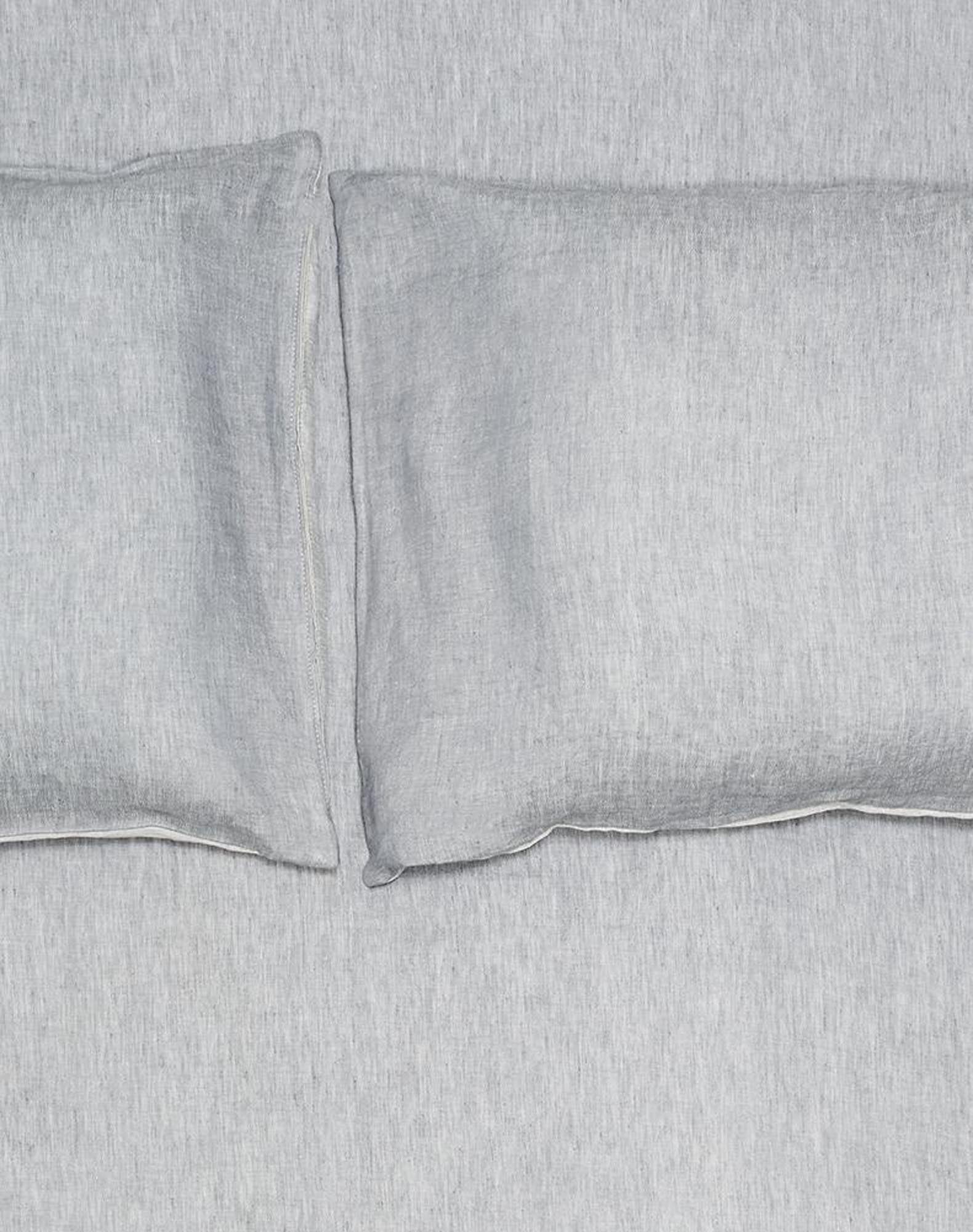 ZigZagZurich: Elegantes, zweifarbiges Leinen-Fixleintuch, stonewashed.