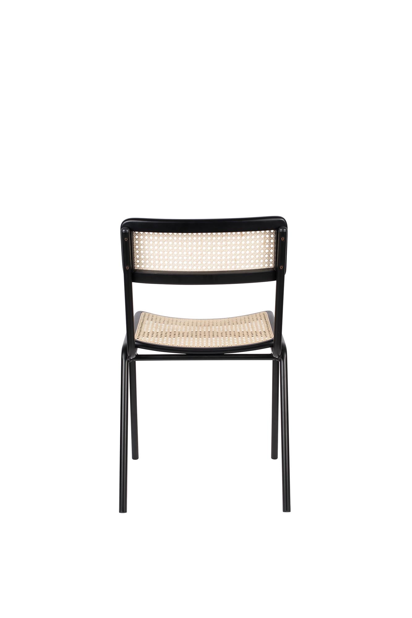 Der moderne Stuhl Jort von Zuiver besticht durch seine elegante Rattan-Optik und bietet hohen Sitzkomfort. Ideal für Esszimmer und Konferenzräume.