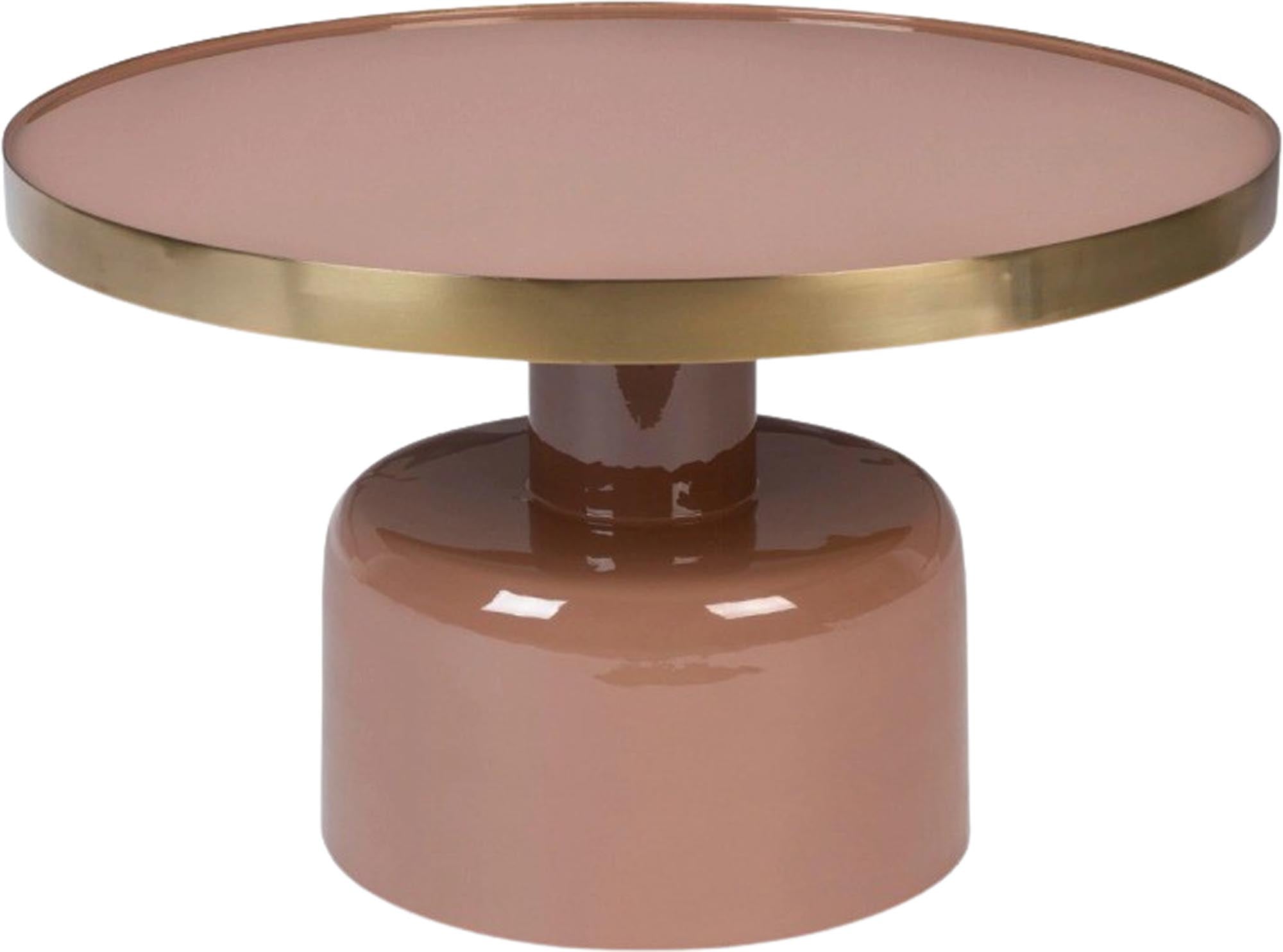 Eleganter Zuiver Beistelltisch Glam: emaillierter Eisenfuss, vielseitig, in vielen Farben und Grössen für stilvolle Akzente.