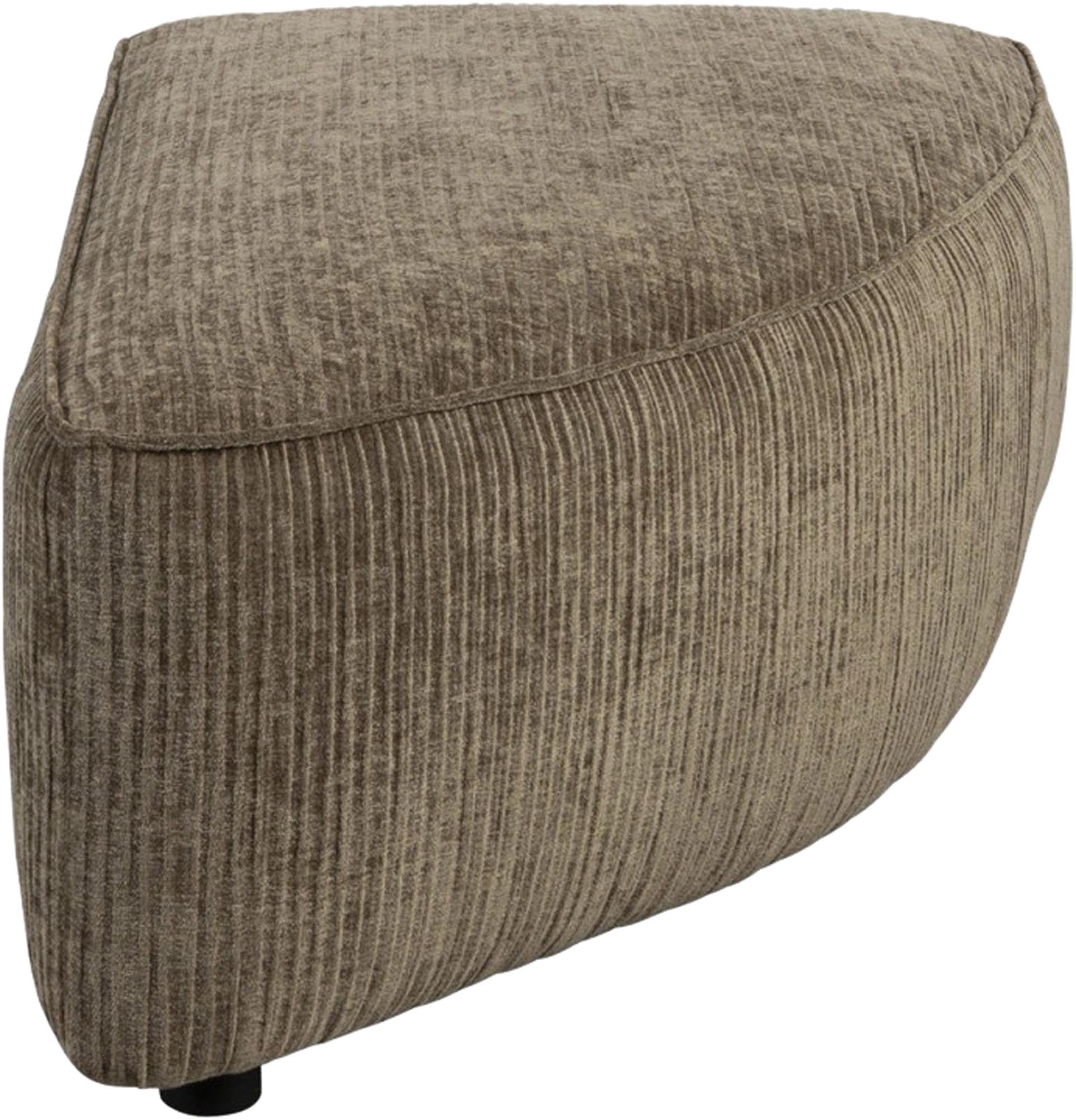 Sofa Element Hunter Pie Pouf rechts in Moss präsentiert im Onlineshop von KAQTU Design AG. Modulares Sofa ist von Zuiver