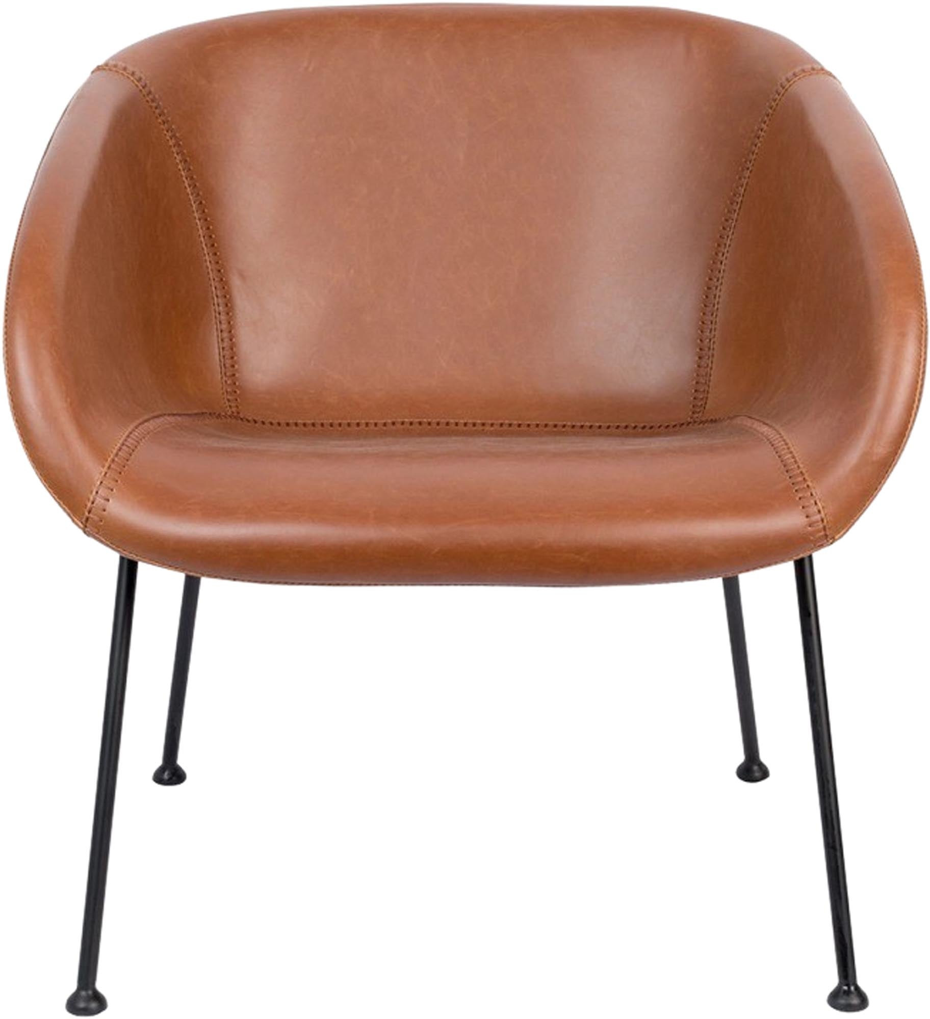 Komfortabler Feston Sessel von Zuiver in luxuriösem Kunstleder.