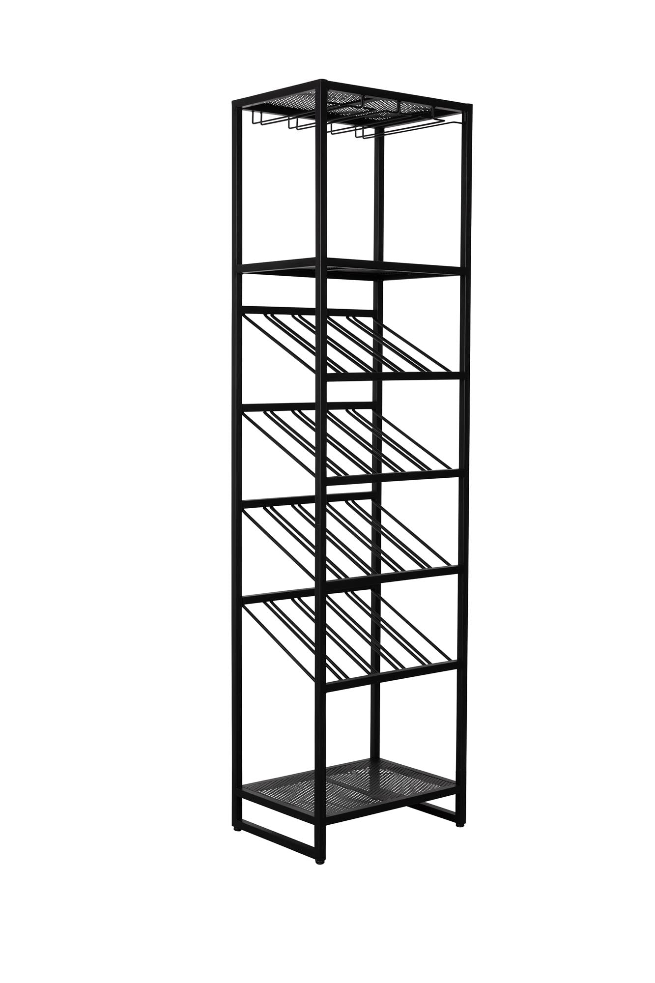 Entdecken Sie das stilvolle Weinregal Cantor von Zuiver – ideal für die elegante Aufbewahrung und Präsentation Ihrer Weinsammlung.