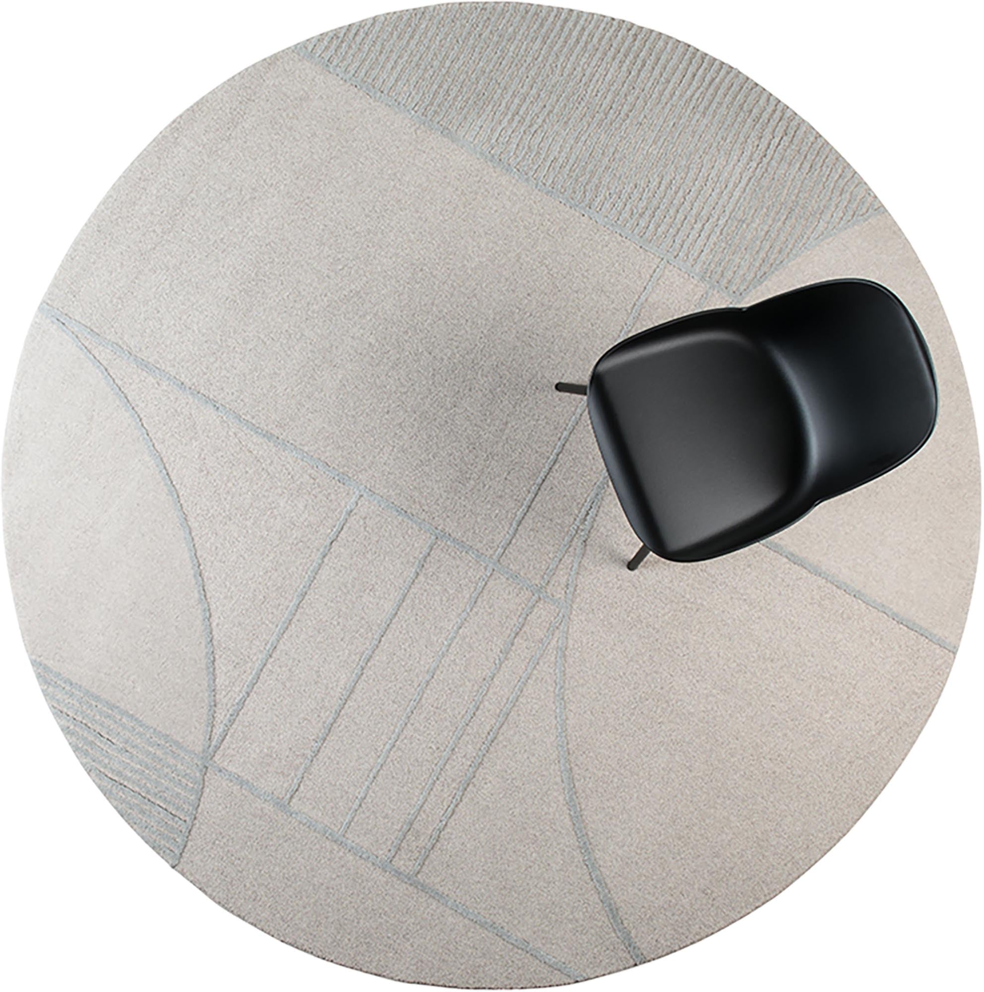 Teppich Bliss in Grau/Blau präsentiert im Onlineshop von KAQTU Design AG. Teppich ist von Zuiver