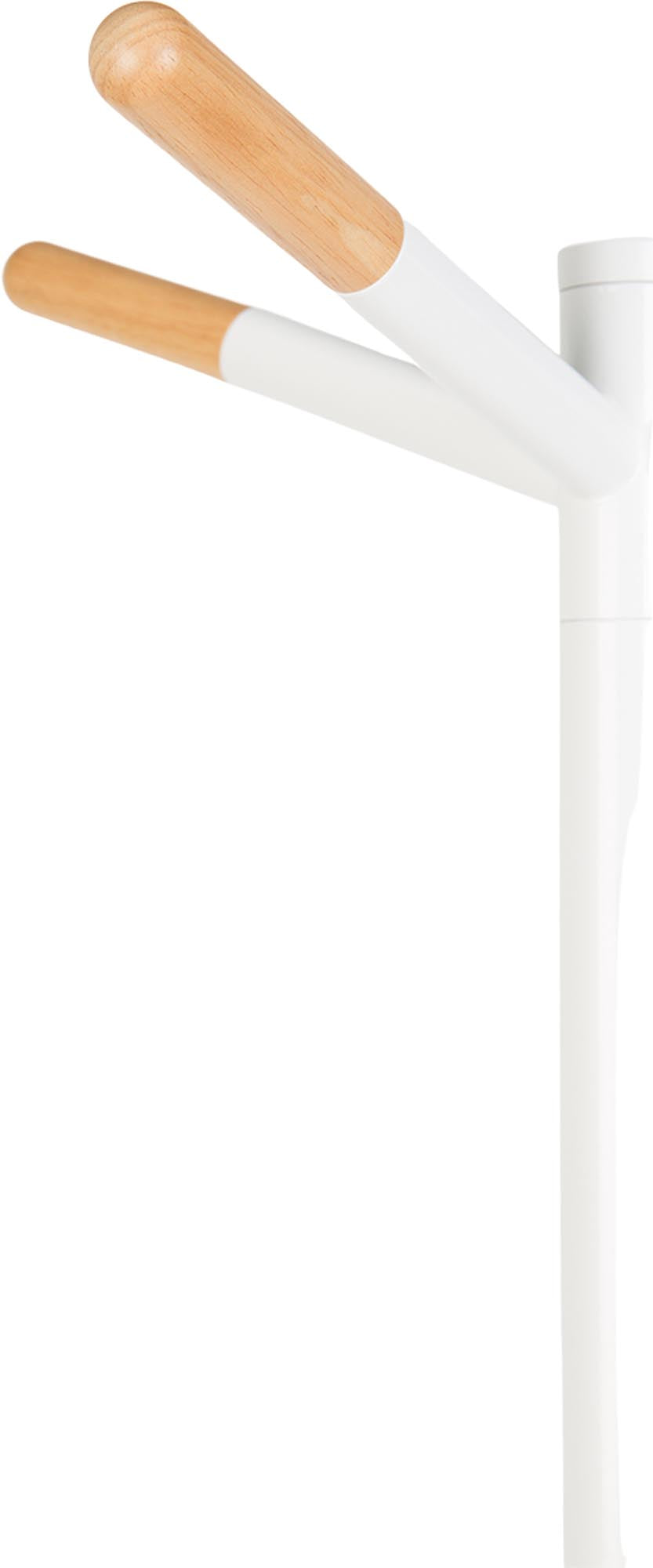 Der Wooden Tip Garderobenständer von Zuiver vereint modernes skandinavisches Design mit Funktionalität. Perfekt für kompakte Flure.