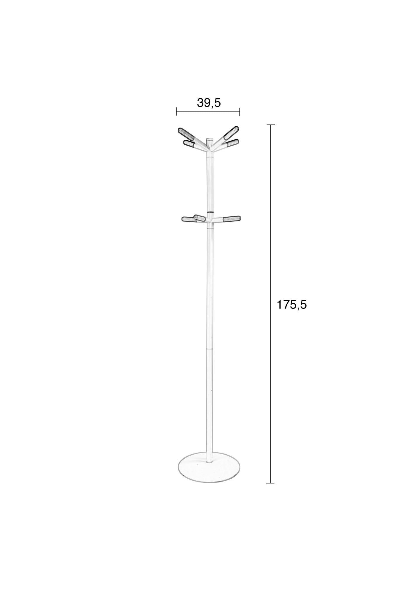 Eleganter Garderobenständer aus nachhaltigem Holz, ideal für kleine Räume. Stilvolles, skandinavisches Design von Zuiver.