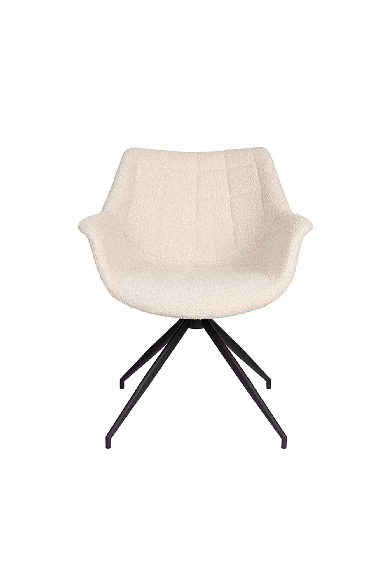 Entdecken Sie den Doulton Swivel Armlehnstuhl von Zuiver – ein eleganter Drehstuhl, der Komfort und modernes Design vereint.