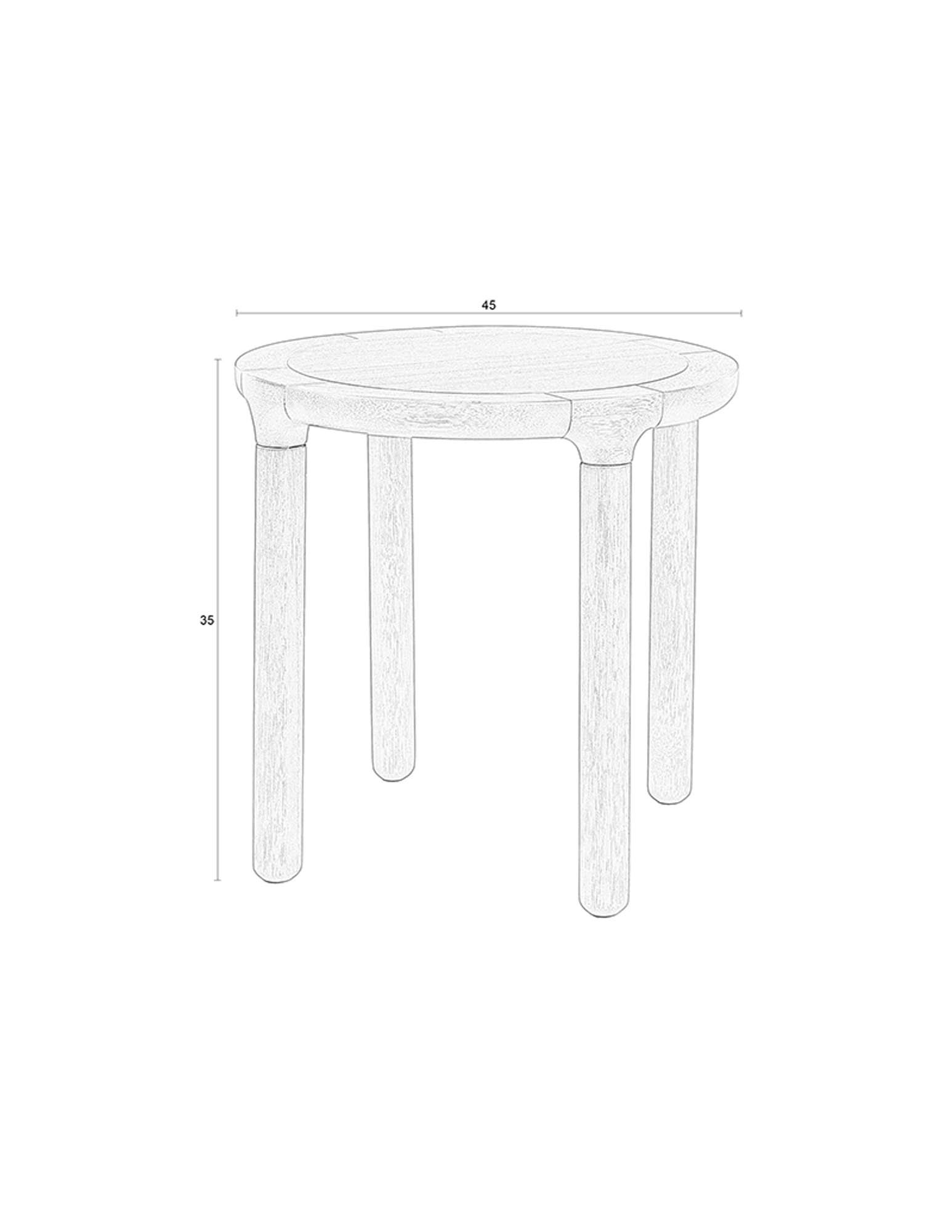 Zuiver Storm: Funktionaler Beistelltisch mit zeitlosem Design.