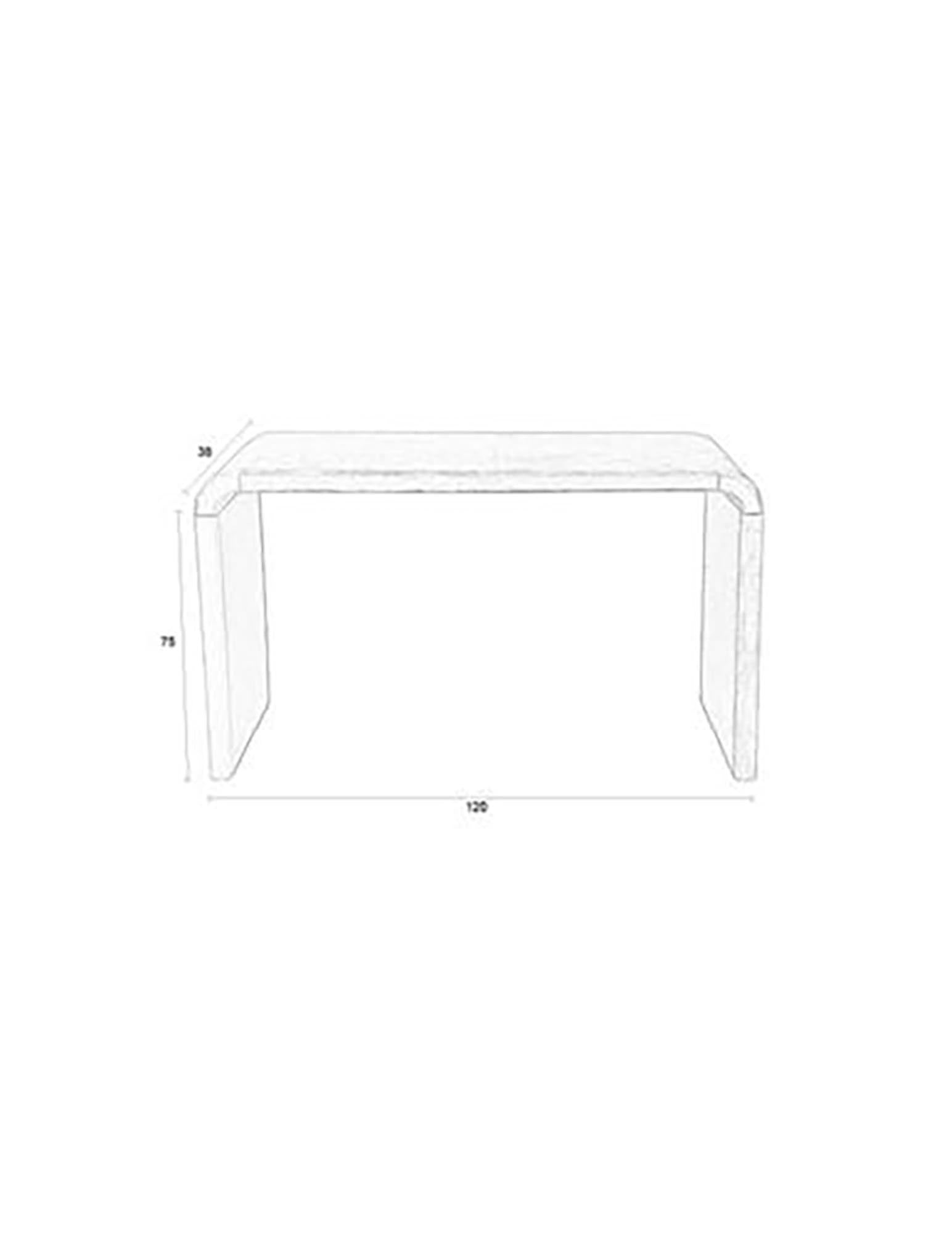 Stilvolle Zuiver Brave Konsole: Eichenfurnier, Gummibaumholz, vielseitig als Schreibtisch oder Ablage, passt zu jedem Stil.