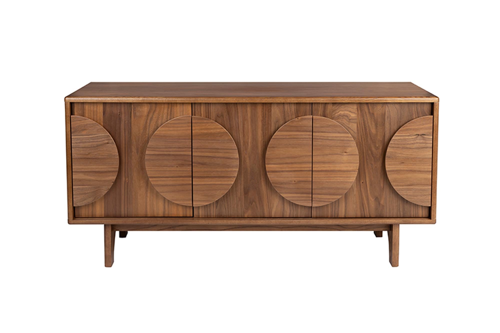 Elegantes Sideboard Groove mit 3 Türen aus Eiche für modernen Stil.