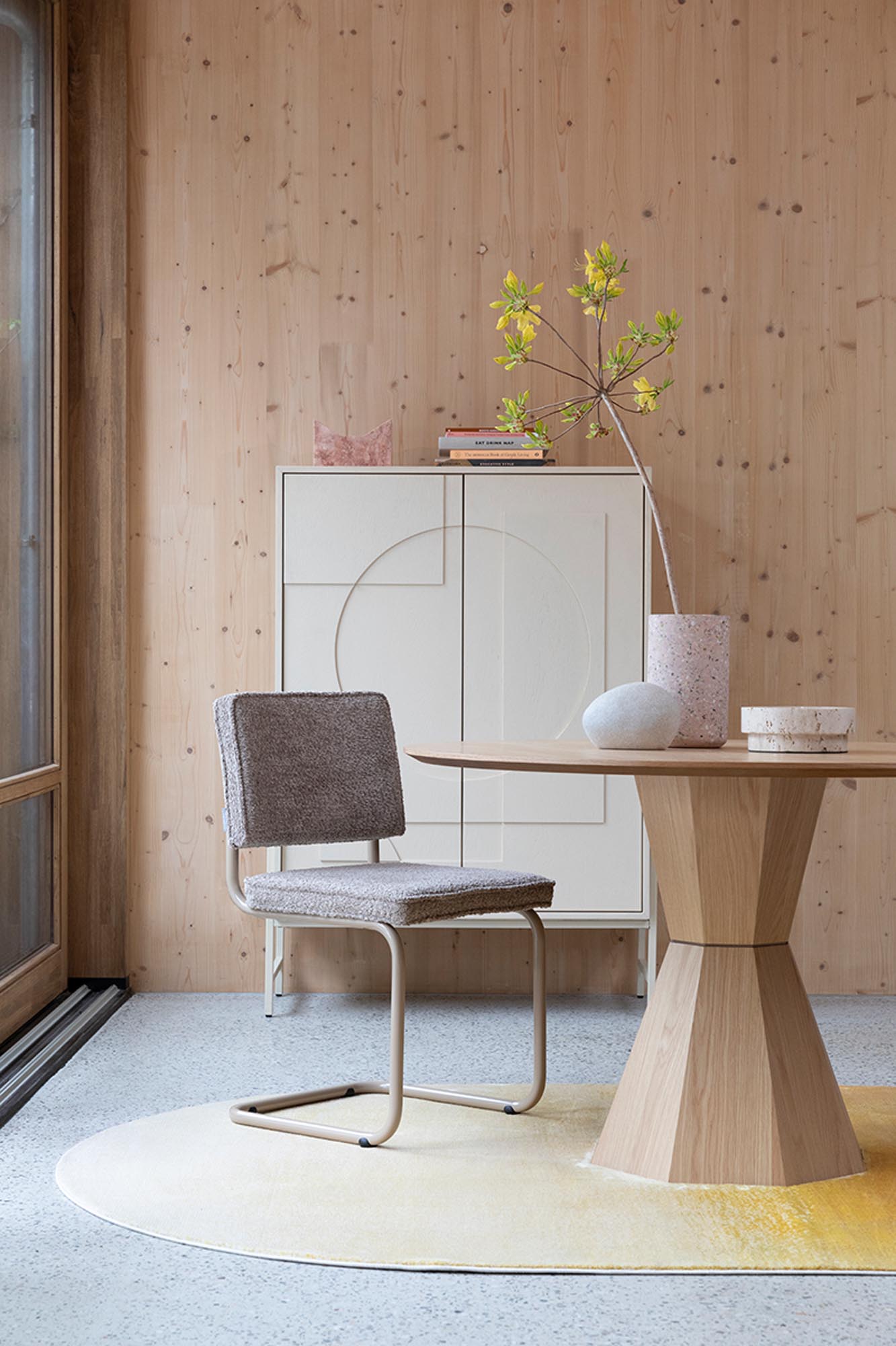 Teppich Sunset von Zuiver: Ein eleganter, pflegeleichter Teppich, der jedem Raum eine gemütliche Atmosphäre verleiht.