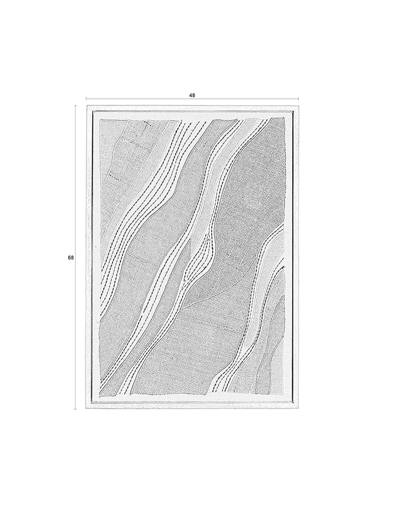 Wall Art Move von Zuiver: Ein einzigartiges Kunstwerk aus Mangoholz und MDF, das Ihrem Raum lebendige Energie und Stil verleiht.