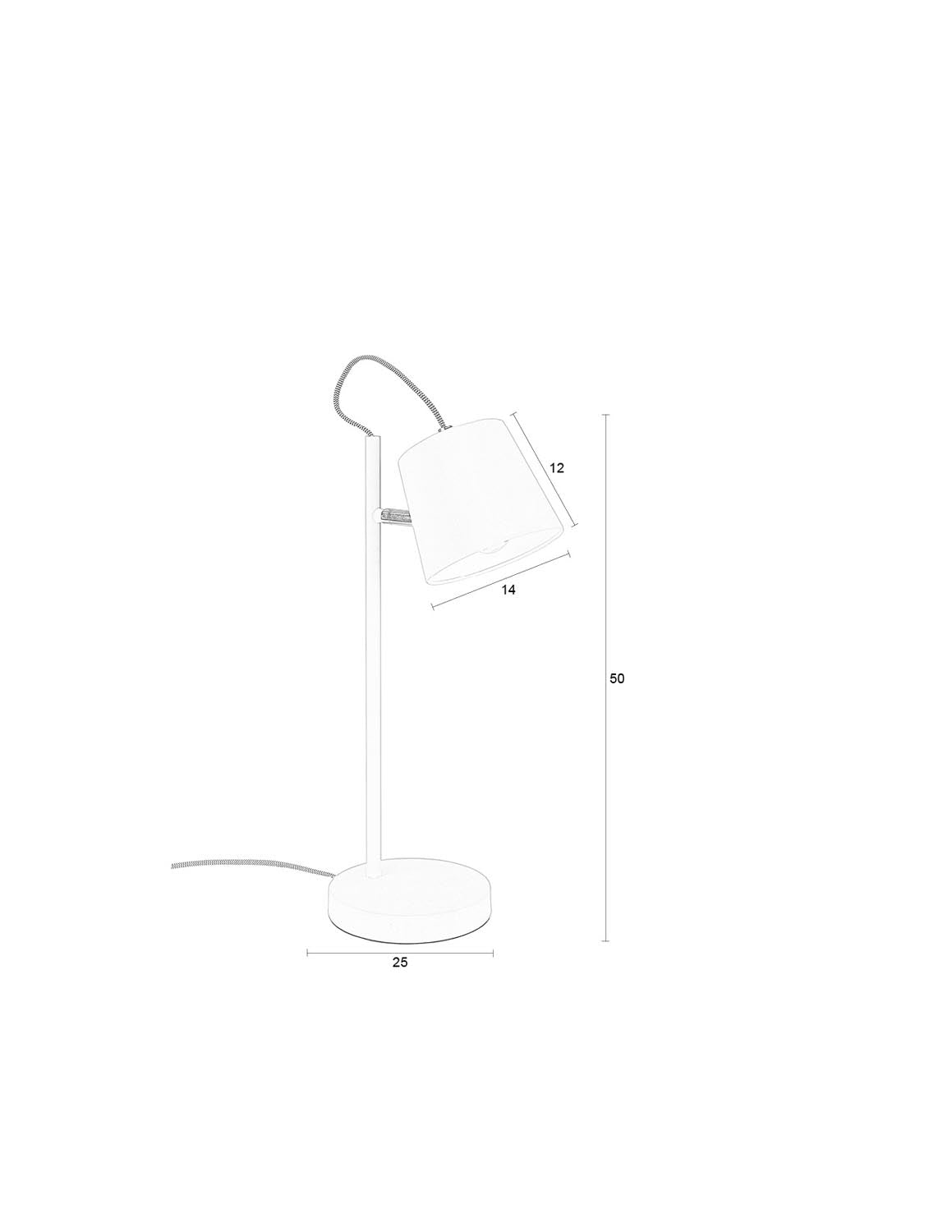 Elegante Tischlampe von Zuiver mit flexiblem Schnallenkopf. Perfekt für gemütliche Beleuchtung und modernes Design in jedem Zuhause.