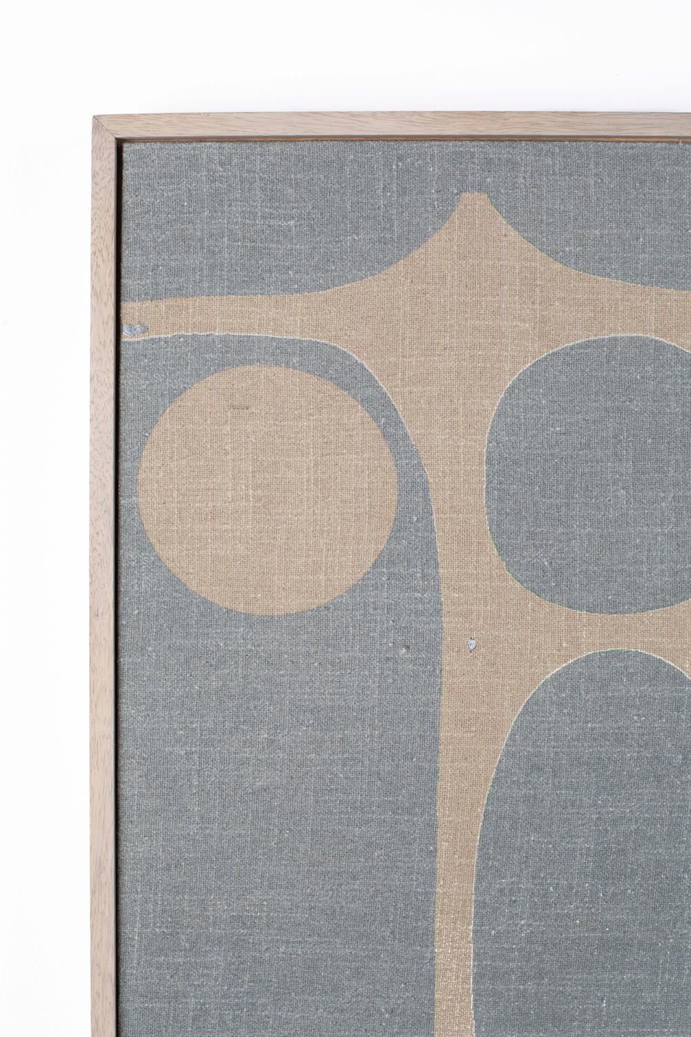 Elegante Galaxy Wandkunst in Blau/Beige für zeitlose Raumgestaltung.