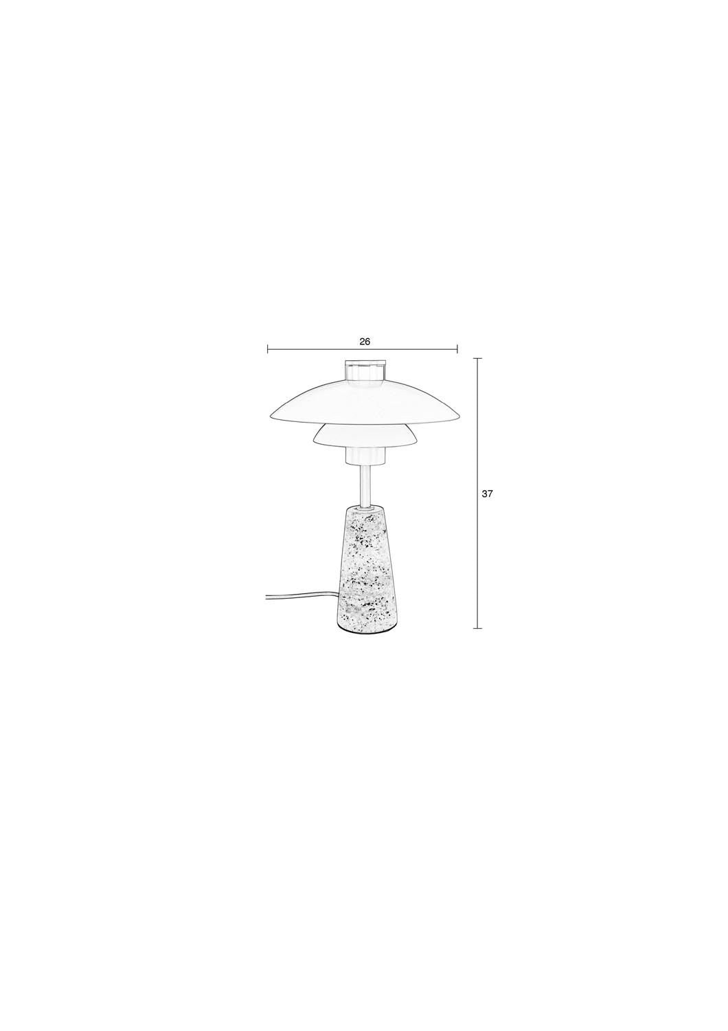 Zuiver Cole: Zeitlose Tischlampe mit industriellem Charme.