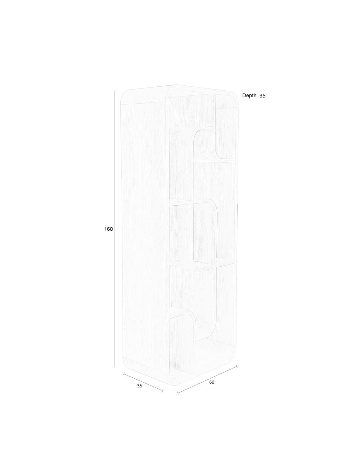 Das Seven Regal von Zuiver besticht durch sein elegantes Design und die sanfte Beigefärbung. Ideal für moderne Wohnkonzepte, bietet es vielseitige Nutzungsmöglichkeiten.