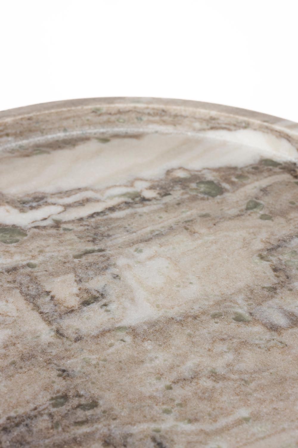 Eleganter Zuiver Beistelltisch mit edler Marmorplatte und Metallgestell.