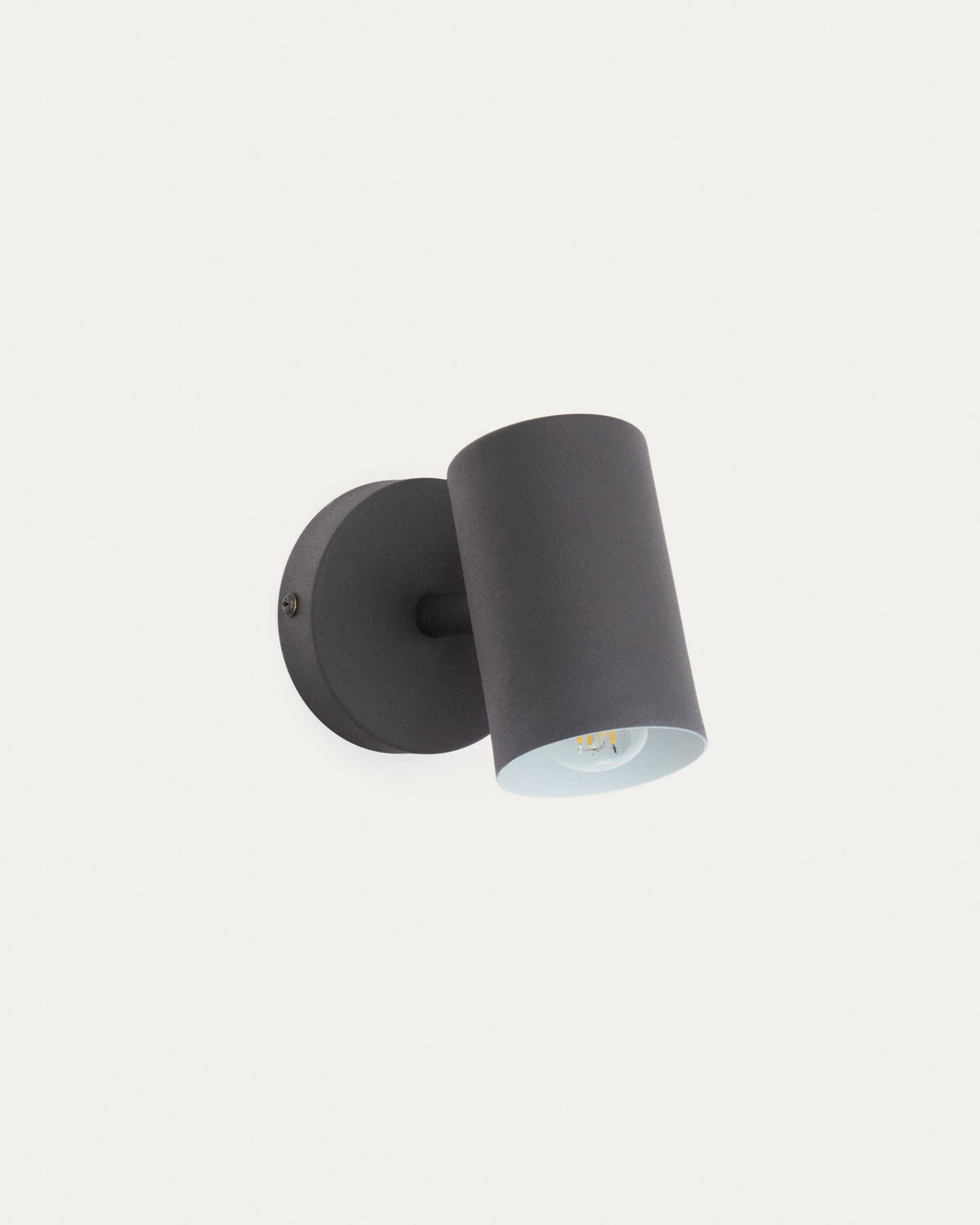 Wandleuchte Manie aus Metall mit Finish in schwarzer Gusseisenoptik in Schwarz präsentiert im Onlineshop von KAQTU Design AG. Wandleuchte ist von Kave Home