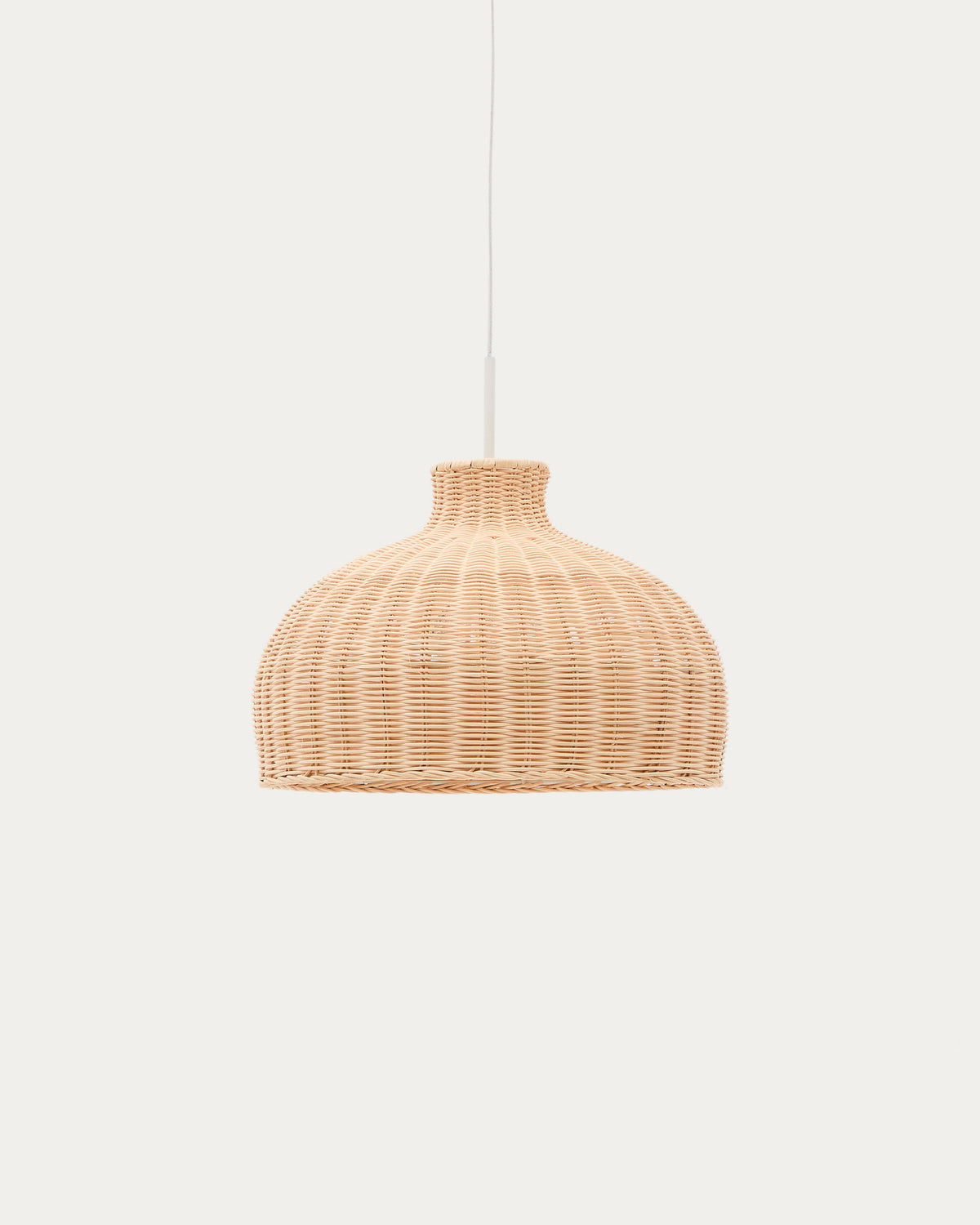 Lampenschirm Ennia aus Rattan mit hellem Finish Ø 38 cm in Natur präsentiert im Onlineshop von KAQTU Design AG. Lampenschirm ist von Kave Home