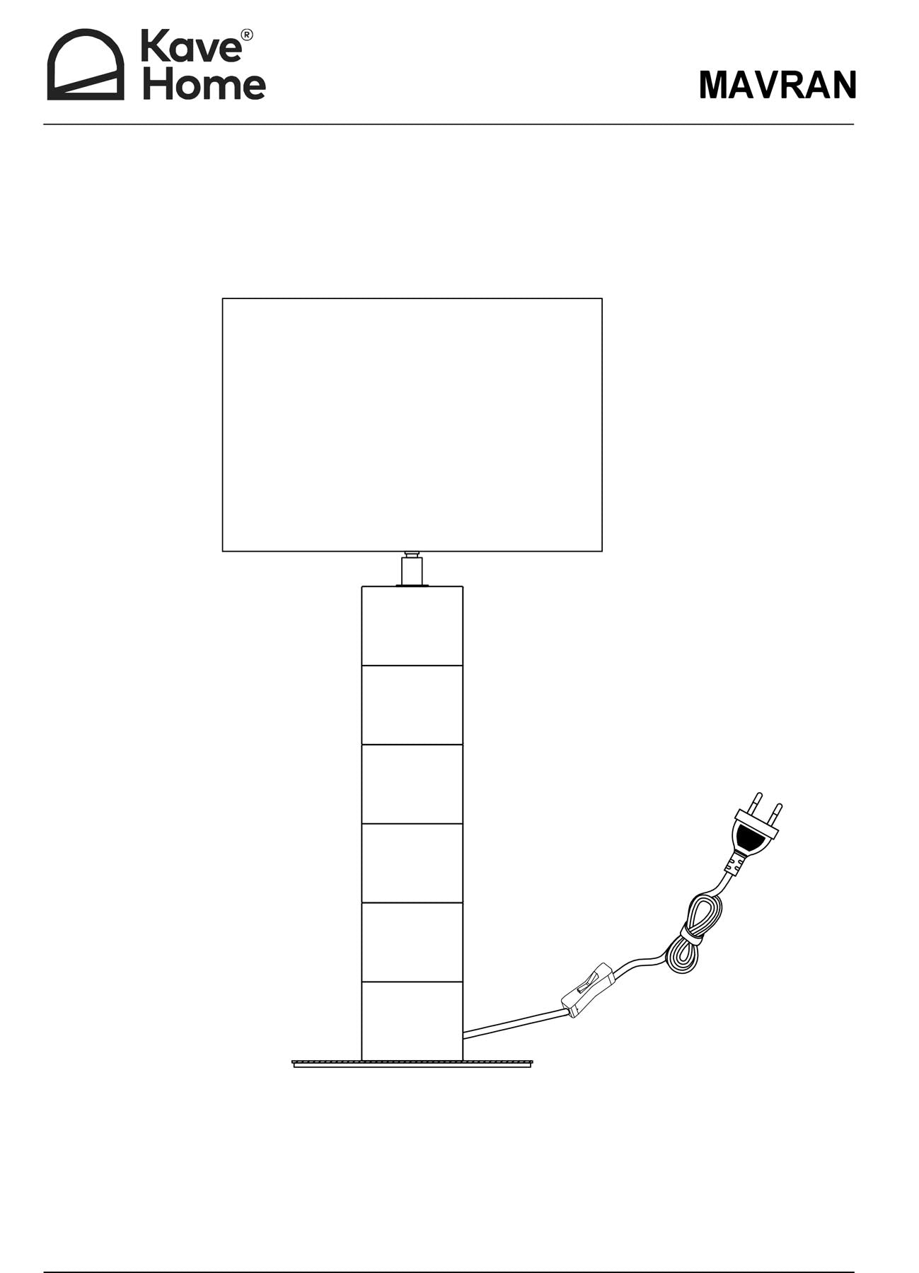 Tischlampe Mavran mit Baumwollschirm und Keramiksockel in Braun und Senfgelb in Mehrfarbig präsentiert im Onlineshop von KAQTU Design AG. Tischleuchte ist von Kave Home