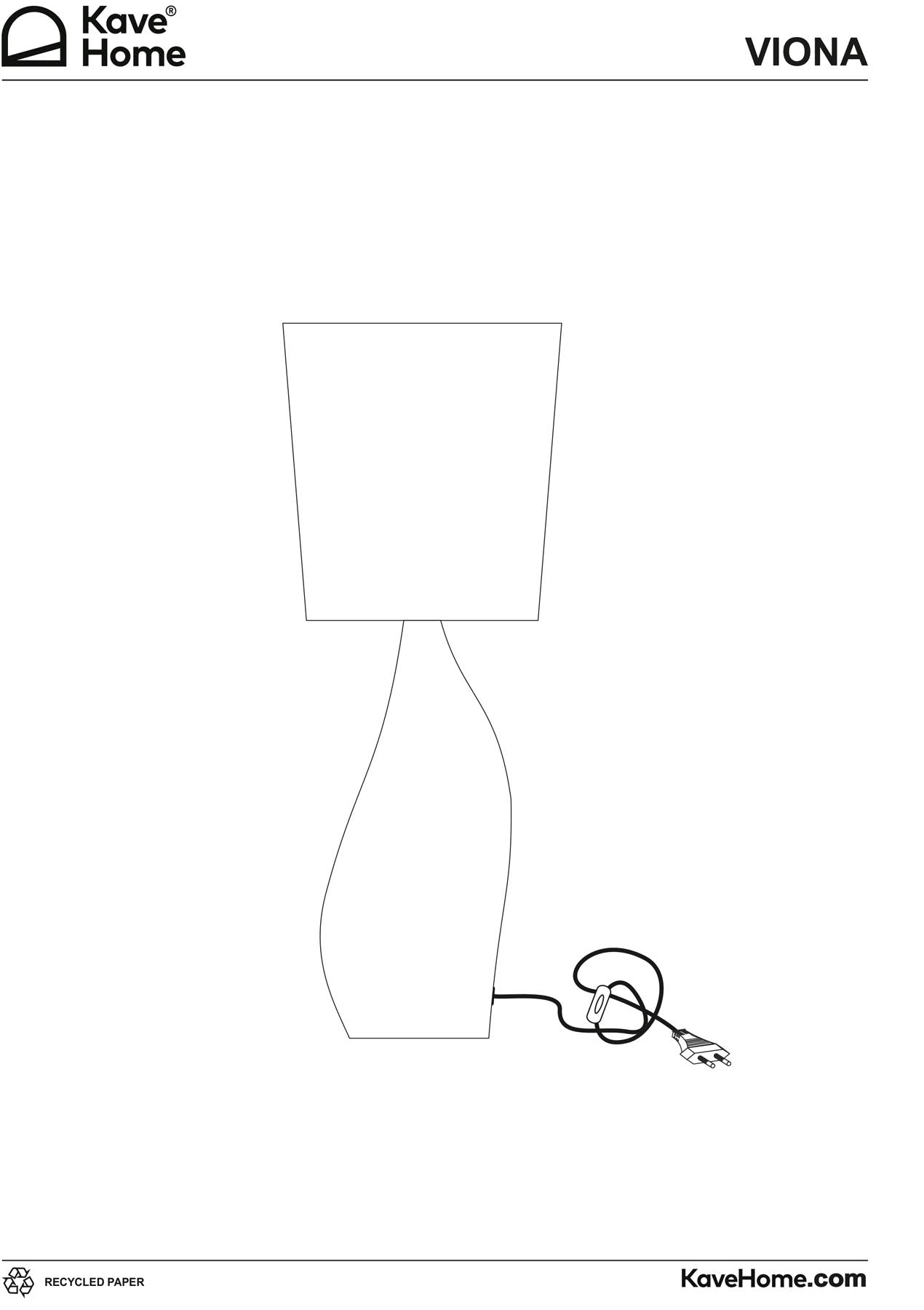 Große Tischlampe Viona in strukturierter Steinoptik mit einem Lampenschirm aus Baumwolle in Hellgrau präsentiert im Onlineshop von KAQTU Design AG. Stehleuchte ist von Kave Home