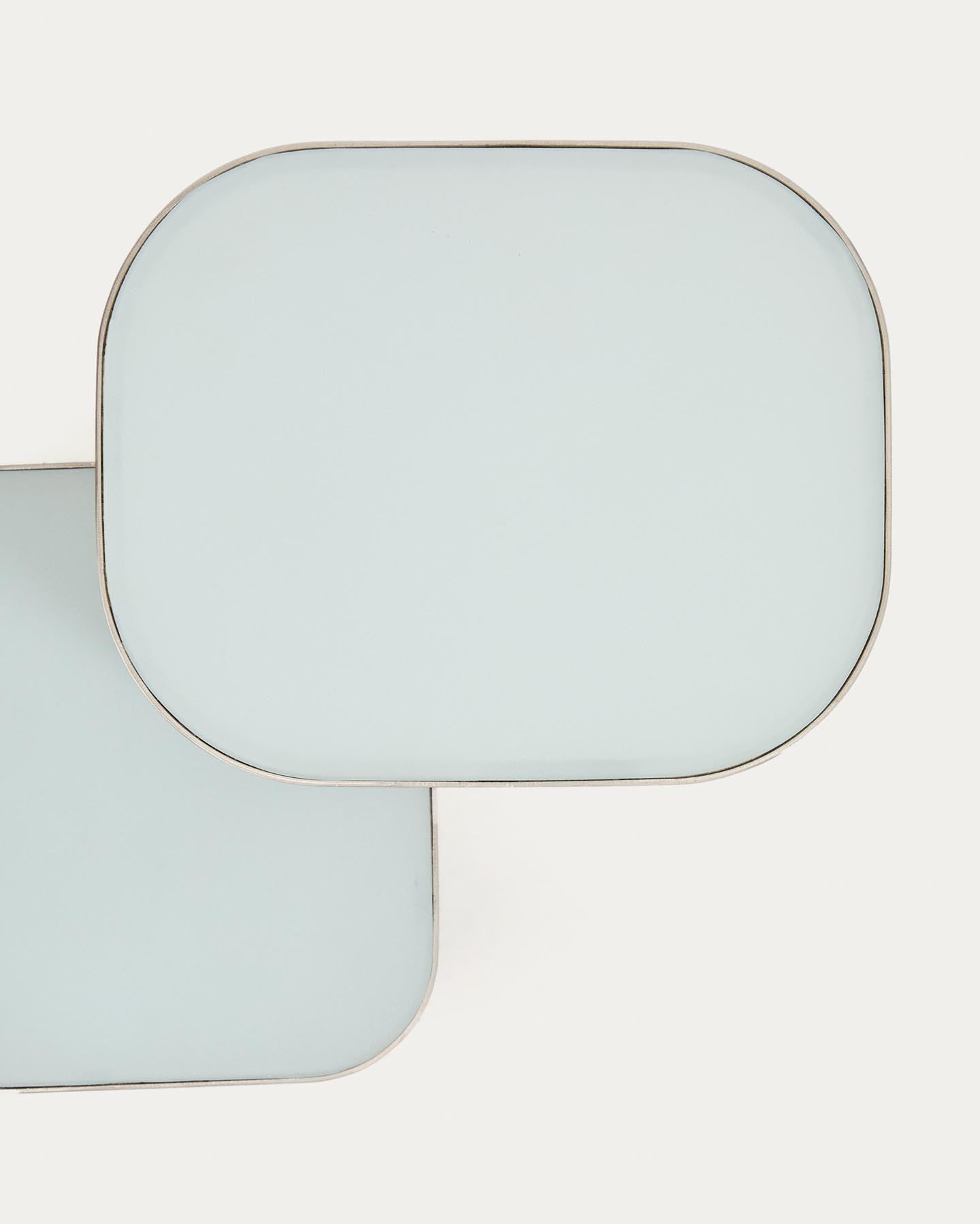 Tischlampe Tandan aus grauem Metall mit gebürstetem Finish in Grau präsentiert im Onlineshop von KAQTU Design AG. Tischleuchte ist von Kave Home