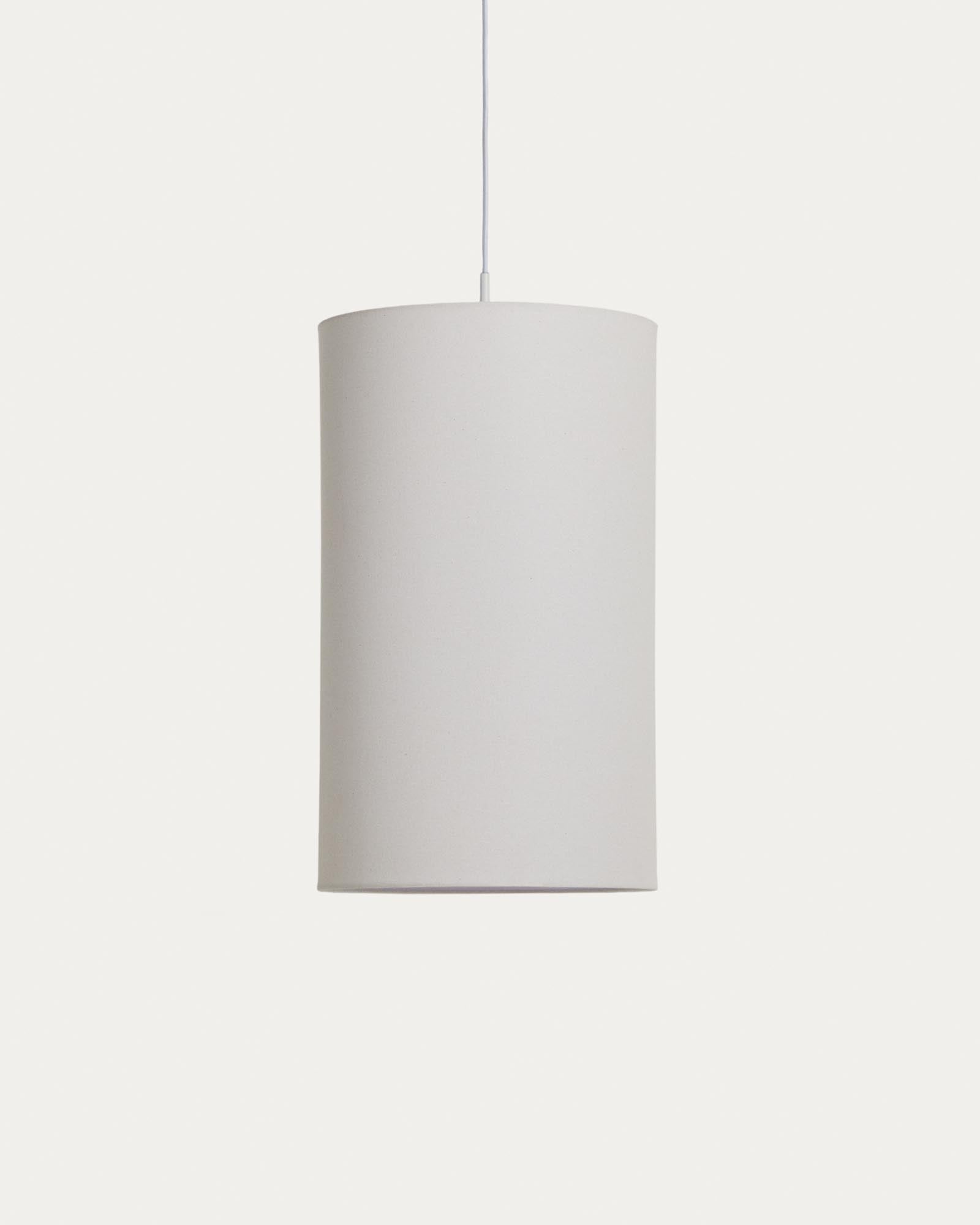 Lampenschirm für Deckenleuchten Niani aus elfenbeinfarbener Baumwolle Ø 30 cm in Weiss präsentiert im Onlineshop von KAQTU Design AG. Lampenschirm ist von Kave Home