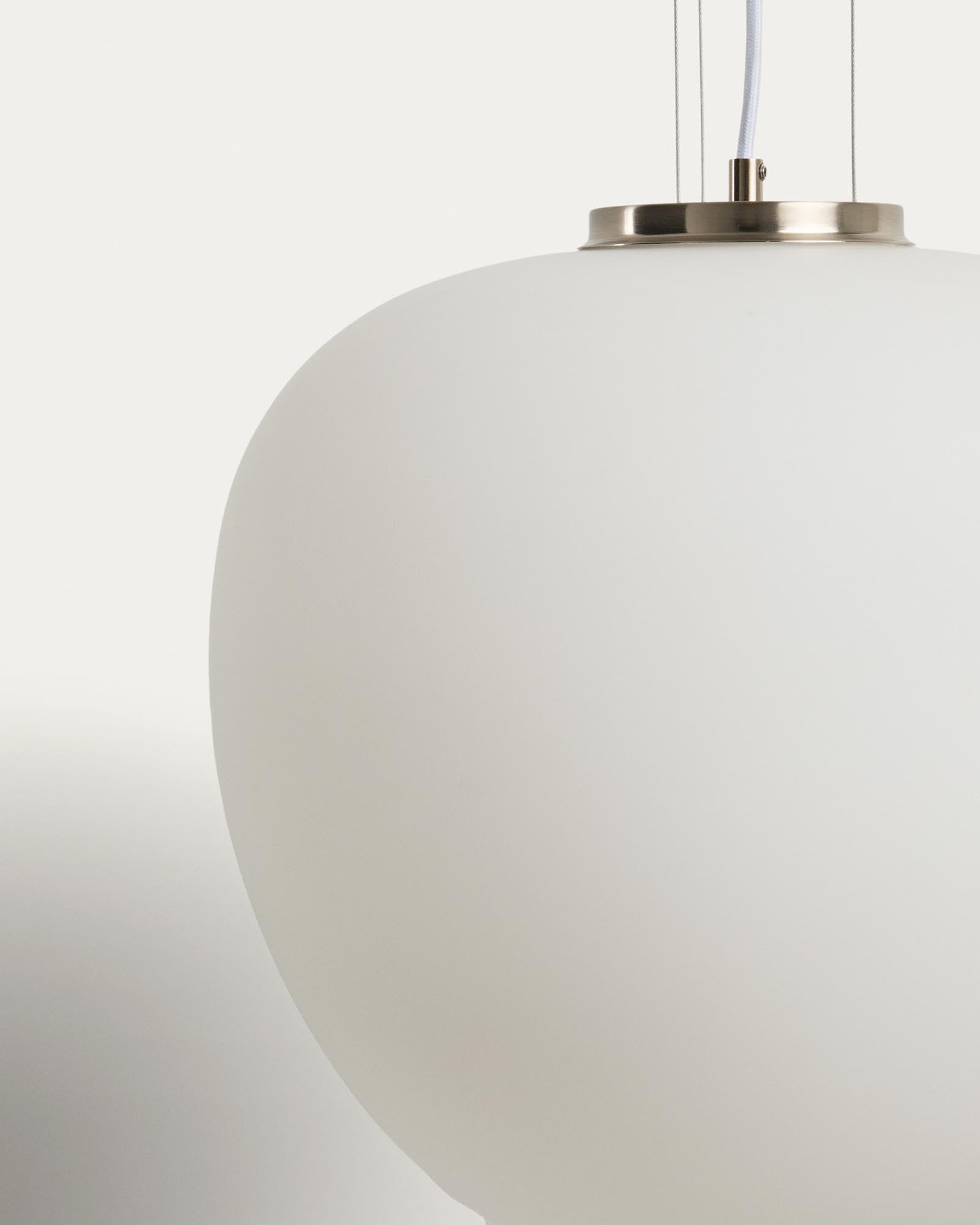 Moderne Deckenleuchte Ardali in Rauchglas und gebürstetem Stahl, Ø 25 cm, perfektes Lichtdesign für zeitgemäße Innenräume.