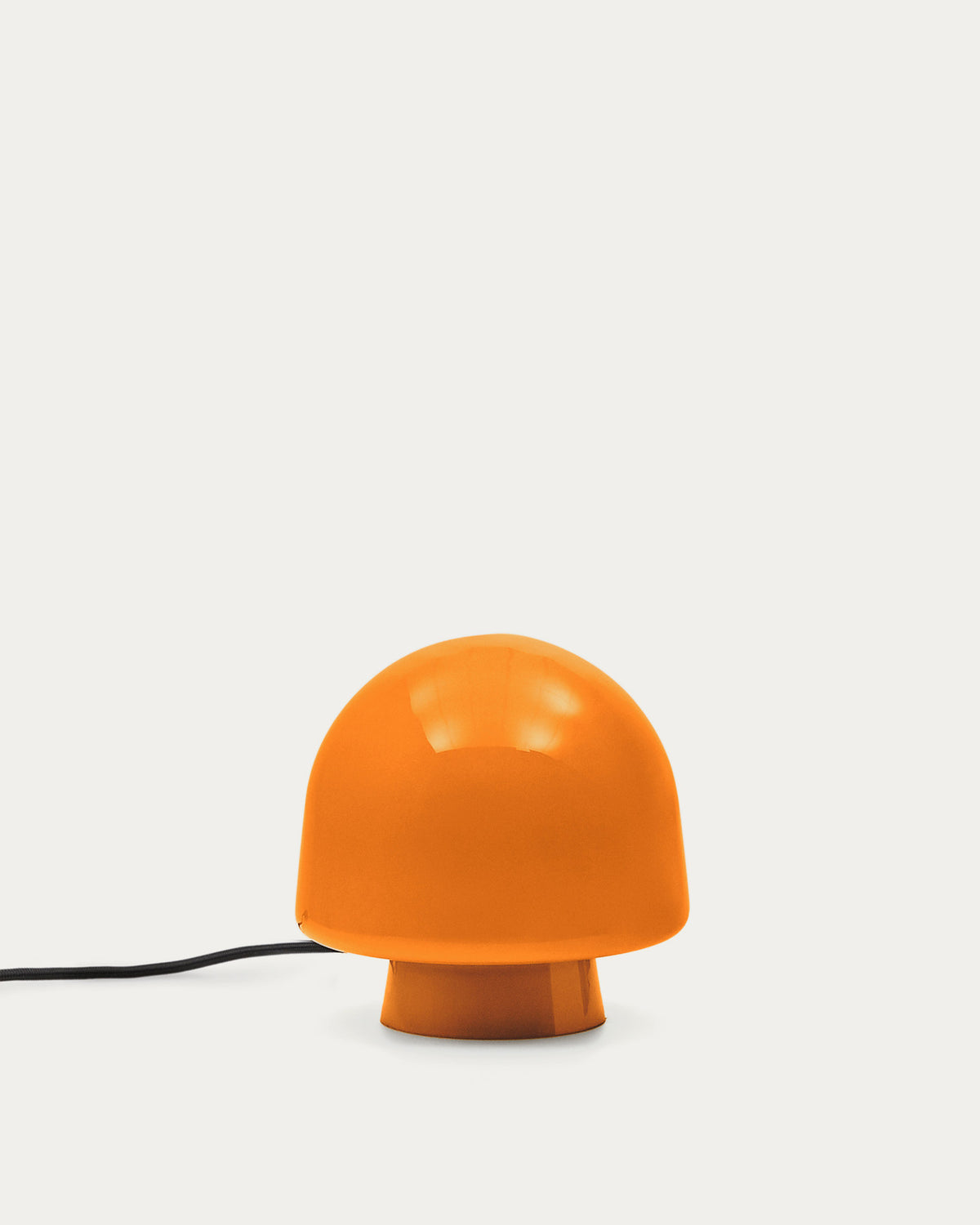 Tischleuchte Reig aus orangefarbenem Glas