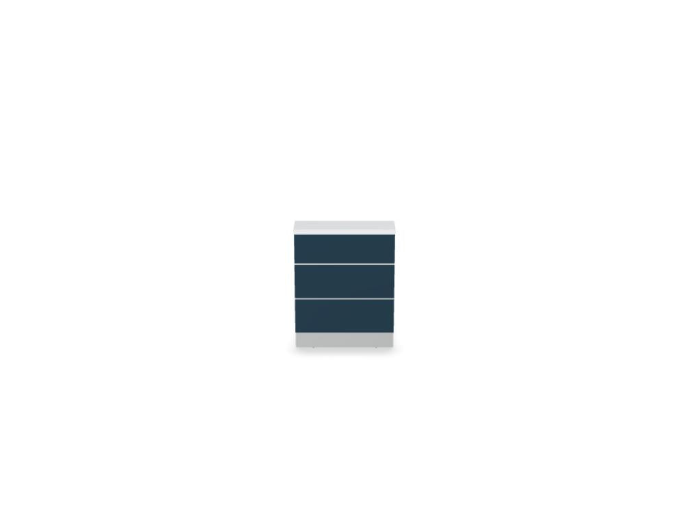Valde LA09L - modulare Empfangstheke in Weiss Pastell präsentiert im Onlineshop von KAQTU Design AG. Empfangsdesk ist von Mdd