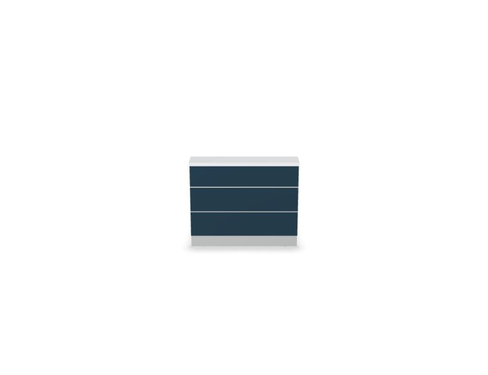 Valde LA13L - modulare Empfangstheke in Weiss Pastell präsentiert im Onlineshop von KAQTU Design AG. Empfangsdesk ist von Mdd
