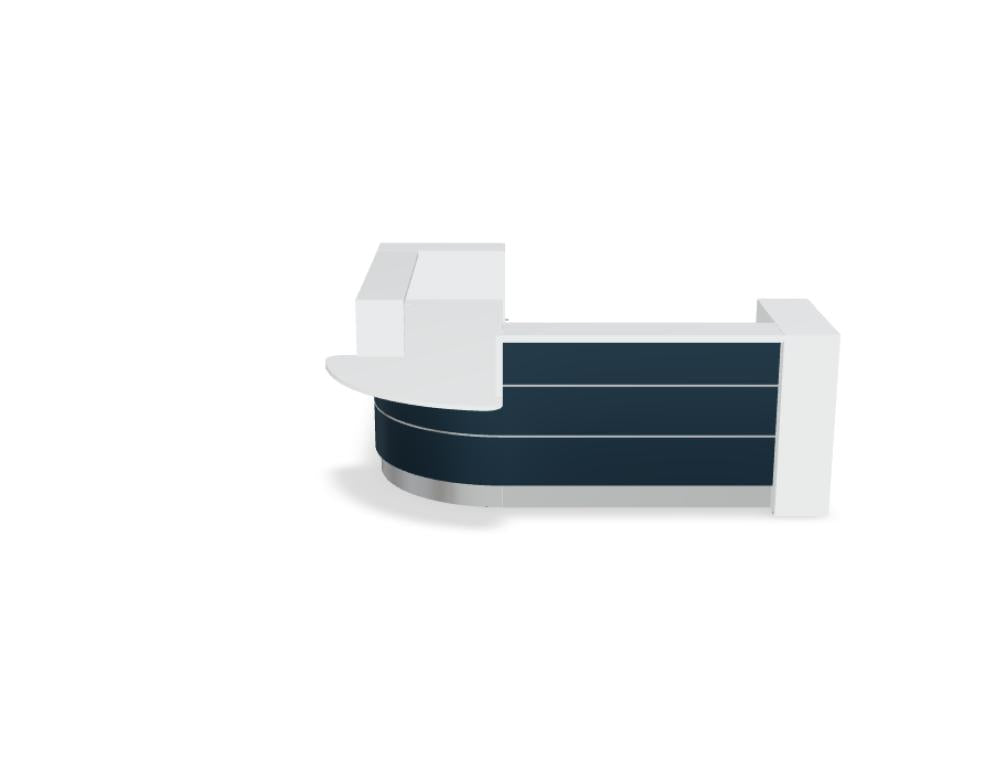 Valde LAV120L - modulare Empfangstheke in Weiss Pastell präsentiert im Onlineshop von KAQTU Design AG. Empfangsdesk ist von Mdd