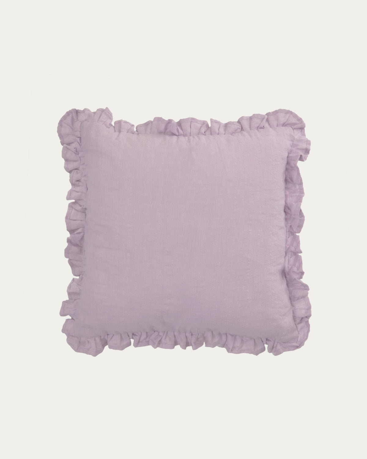 Nacha Kissenbezug aus Baumwolle und Leinen in Helllila 45 x 45 cm in Lila präsentiert im Onlineshop von KAQTU Design AG. Deko Kissenbezug ist von Kave Home
