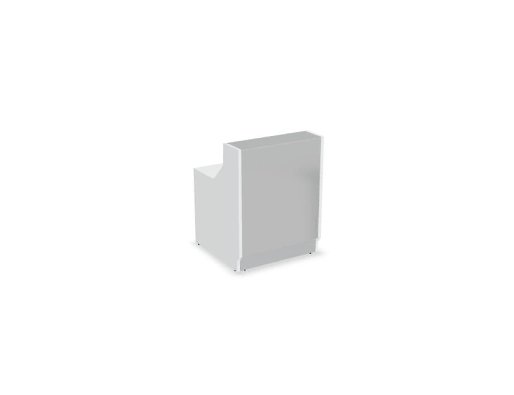 Linea LIN08 - modulare Empfangstheke in präsentiert im Onlineshop von KAQTU Design AG. Empfangsdesk ist von Mdd