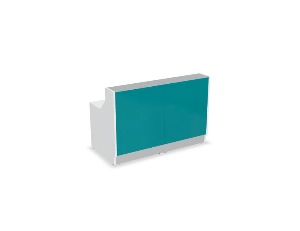 Linea LIN15 - modulare Empfangstheke in präsentiert im Onlineshop von KAQTU Design AG. Empfangsdesk ist von Mdd