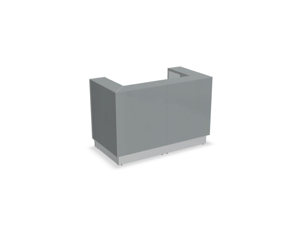 Linea LIN36 - modulare Empfangstheke in präsentiert im Onlineshop von KAQTU Design AG. Empfangsdesk ist von Mdd