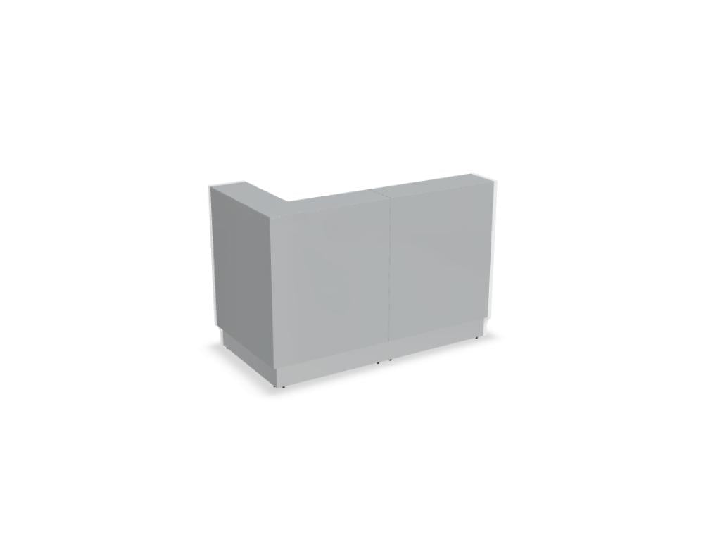 Linea LIN37L - modulare Empfangstheke in präsentiert im Onlineshop von KAQTU Design AG. Empfangsdesk ist von Mdd