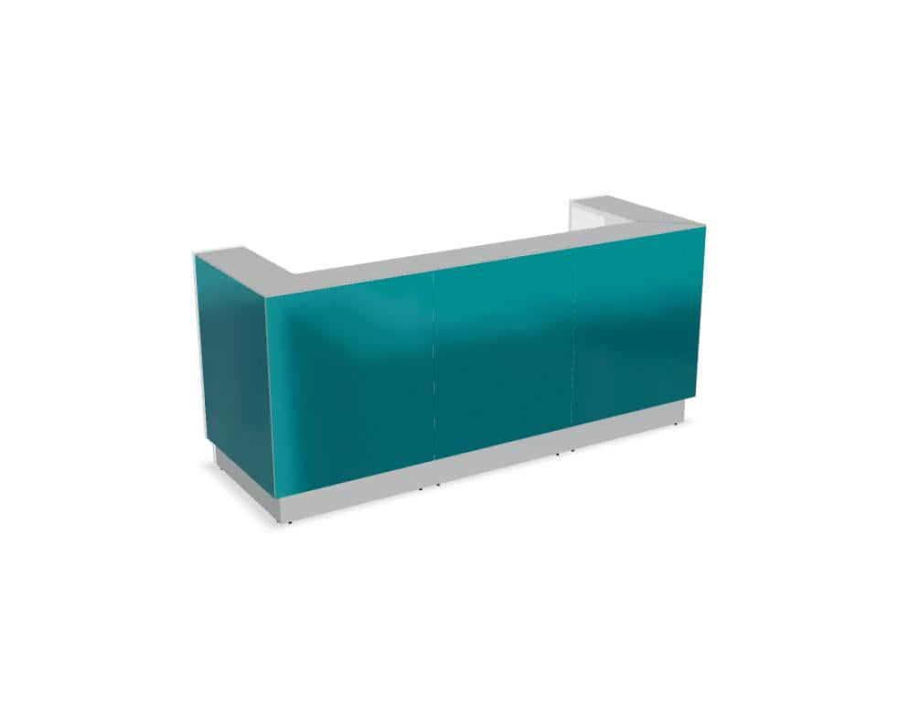 Linea LIN42 - modulare Empfangstheke in präsentiert im Onlineshop von KAQTU Design AG. Empfangsdesk ist von Mdd