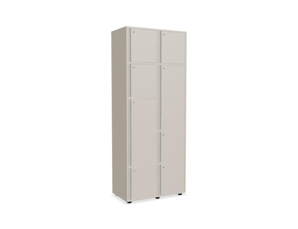 Locker Plus LKP52 - modulares aufbewahrungsystem in Rot präsentiert im Onlineshop von KAQTU Design AG. Büroschrank ist von Mdd