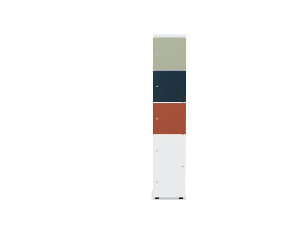 Locker Standard LOK05 - Schließfachschrank in Weiss Pastell präsentiert im Onlineshop von KAQTU Design AG. Büroschrank ist von Mdd