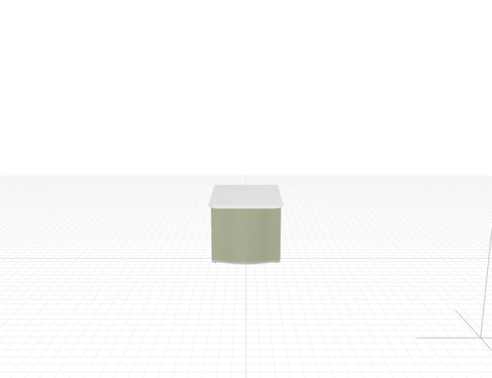 Wave LUV011 - Empfangstheke mit organischer Front in Weiss Pastell präsentiert im Onlineshop von KAQTU Design AG. Empfangsdesk ist von Mdd