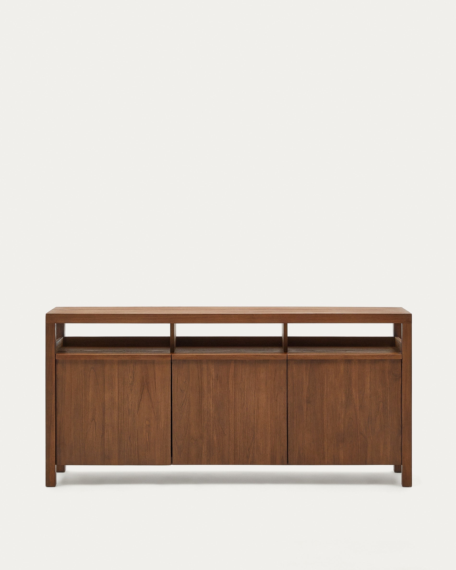3D-Modell des eleganten Sashi Sideboards aus massivem Teakholz, 180x85 cm, für stilvolle Einrichtung.