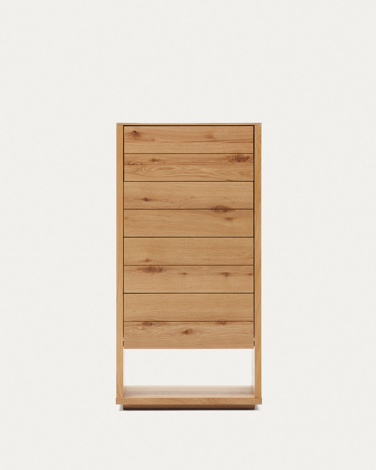 Alguema Kommode 4 Schubladen Eichenfurnier natürliches Finish 60 x 120 cm in Natur präsentiert im Onlineshop von KAQTU Design AG. Kommode ist von Kave Home