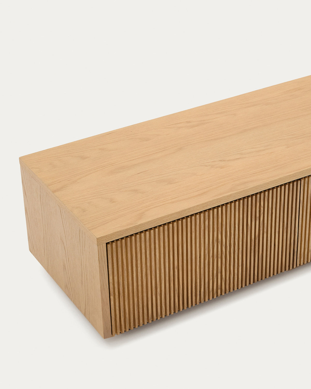 TV-Möbel Helvine 4 Schubladen 200 x 30 cm FSC 100% in Natur präsentiert im Onlineshop von KAQTU Design AG. TV-Möbel ist von Kave Home